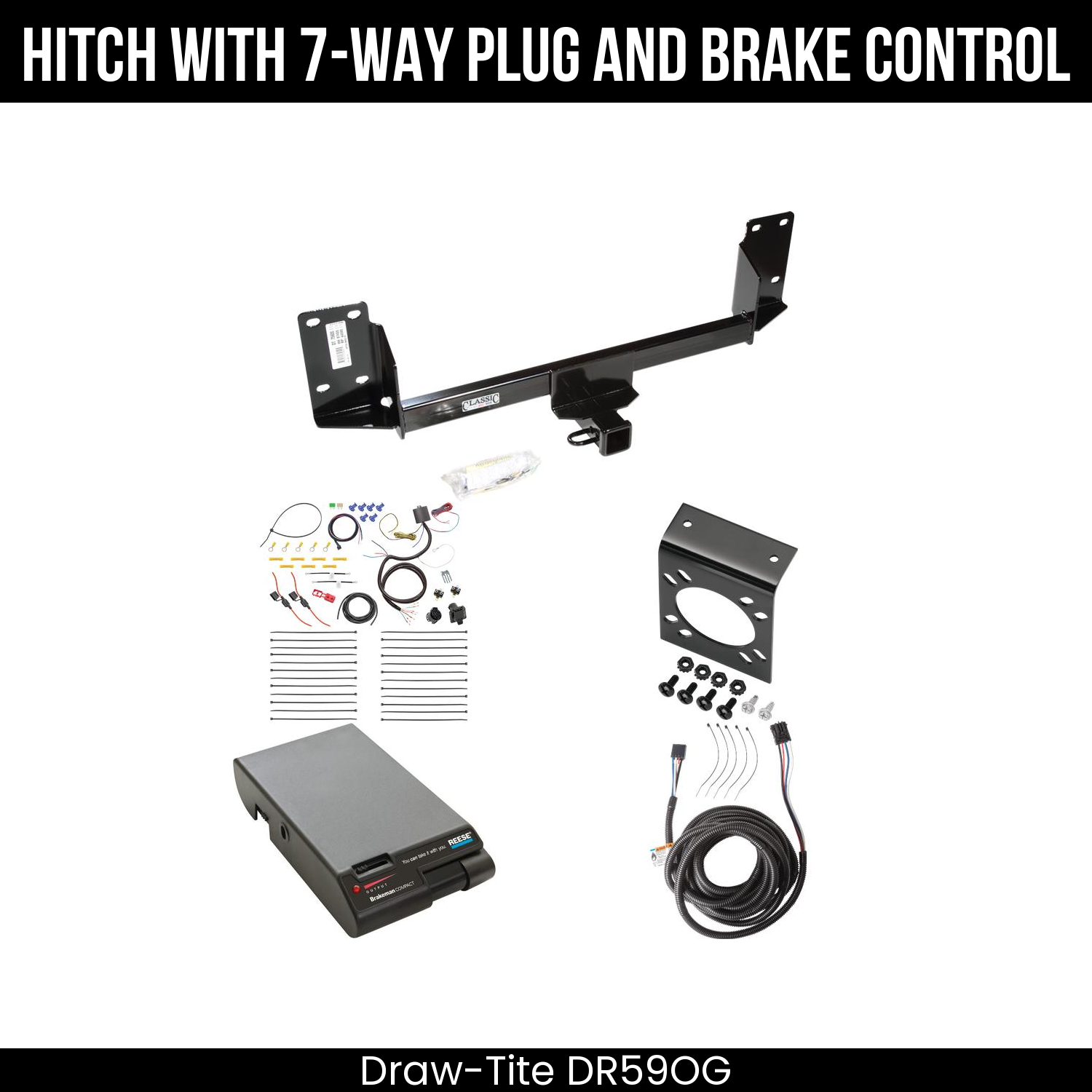 Trailer Hitch , 7-Way , Reese Brakeman Brake Control