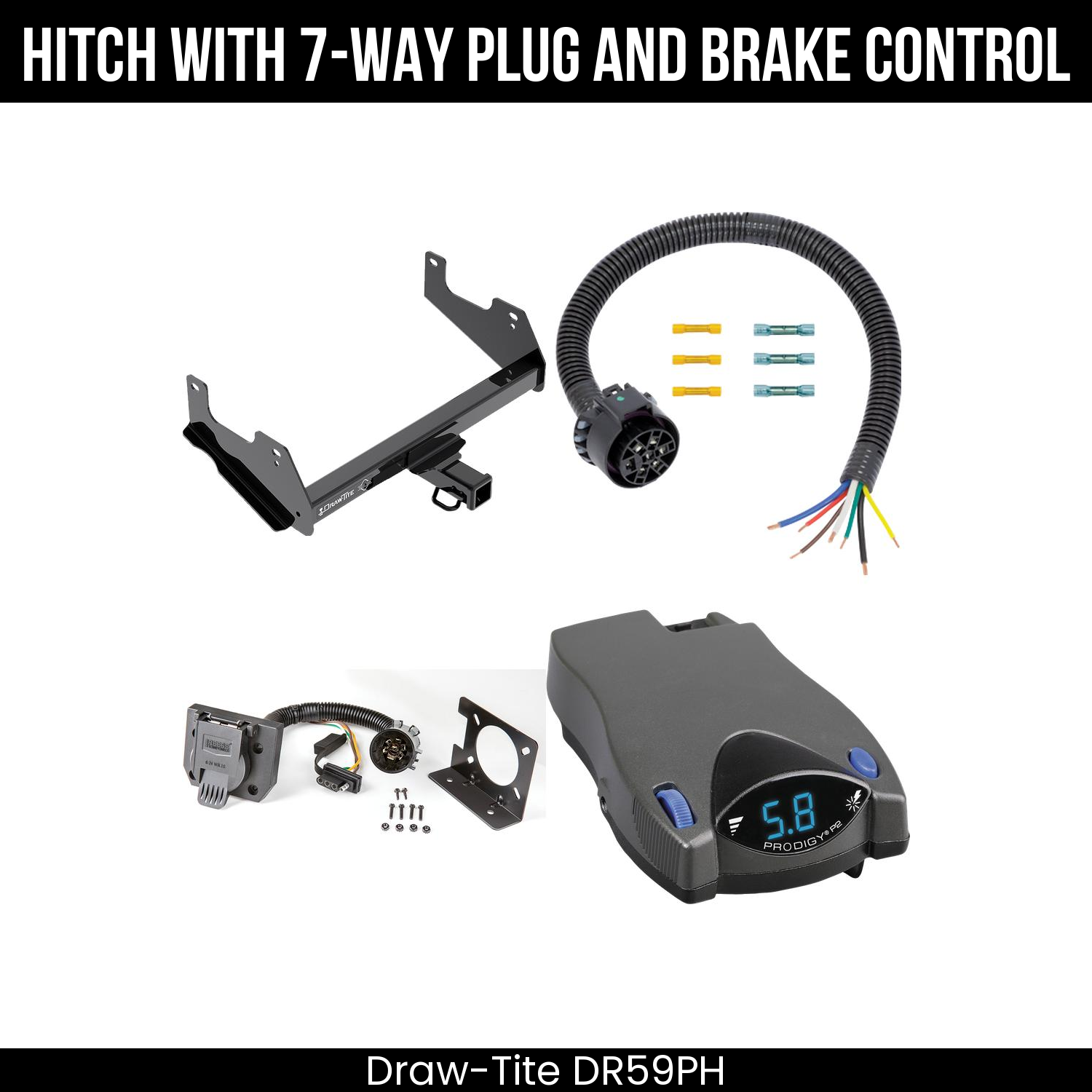 Trailer Hitch , 7-Way , Tekonsha Prodigy P2 Brake Control