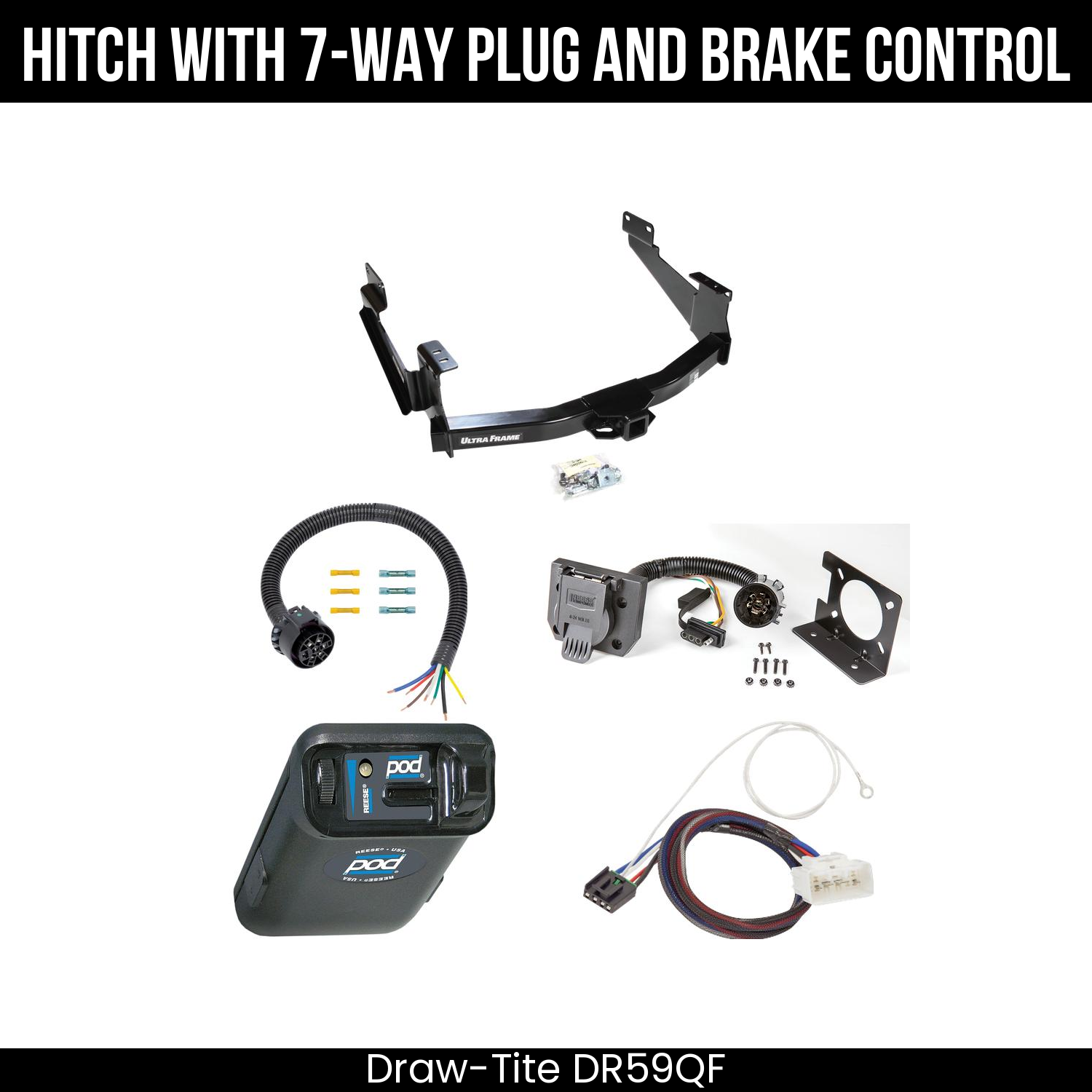 Trailer Hitch , 7-Way , Reese POD Brake Control