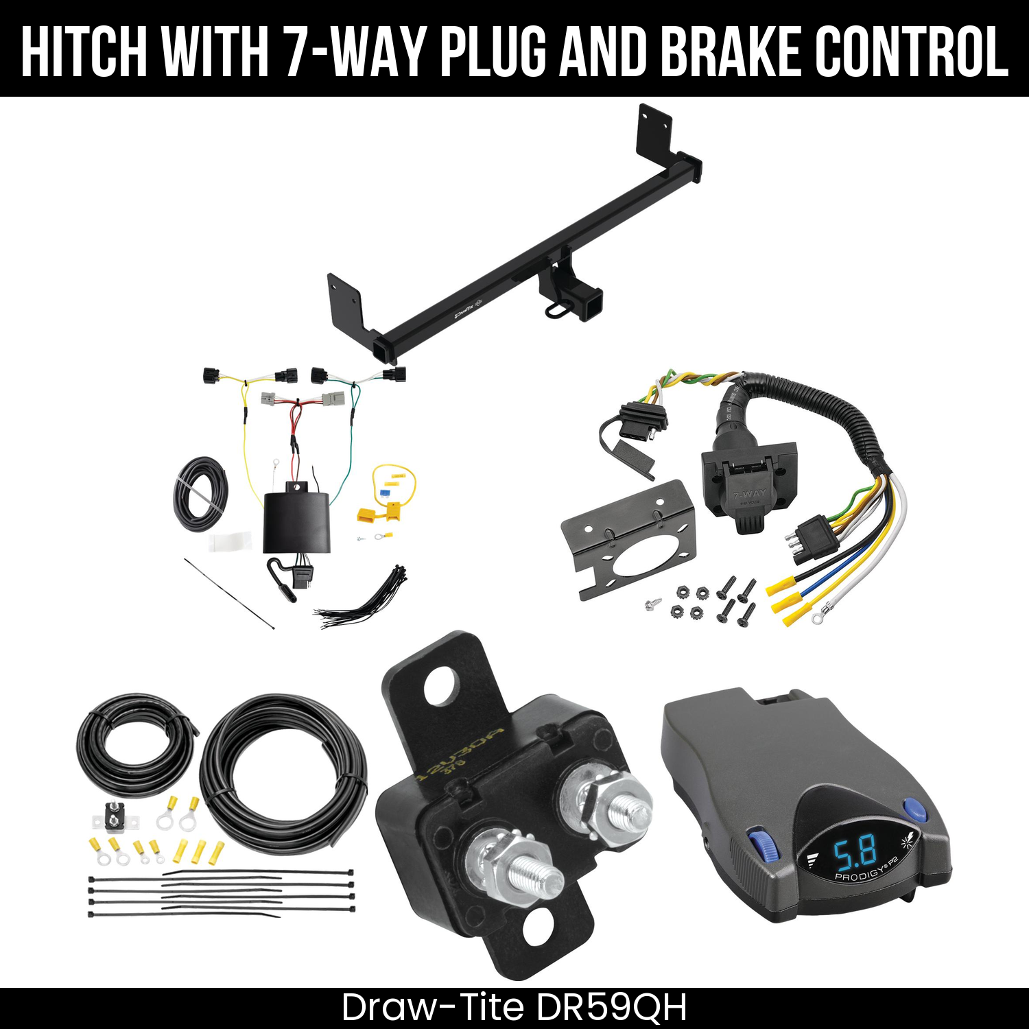 Trailer Hitch , 7-Way , Tekonsha Prodigy P2 Brake Control