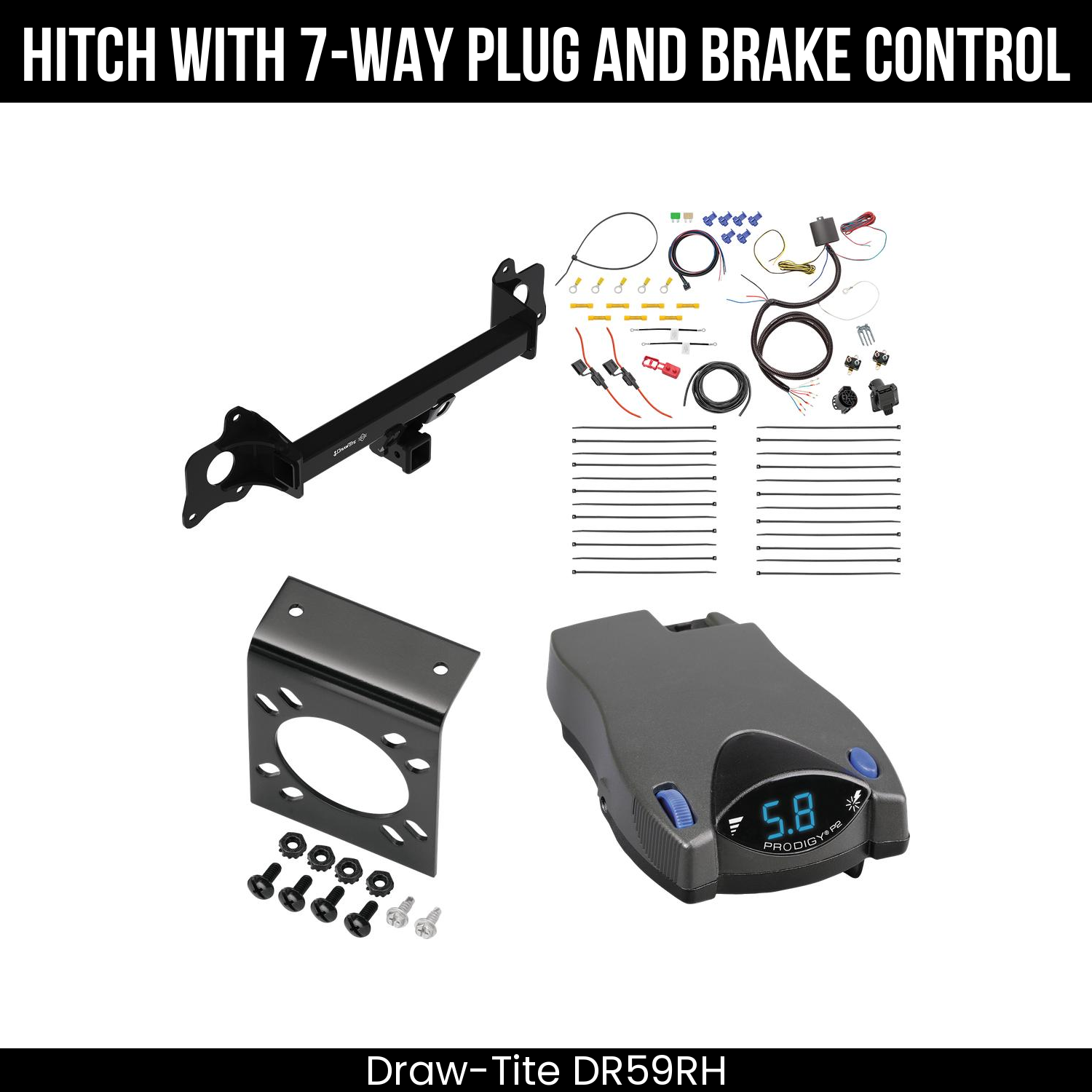 Trailer Hitch , 7-Way , Tekonsha Prodigy P2 Brake Control