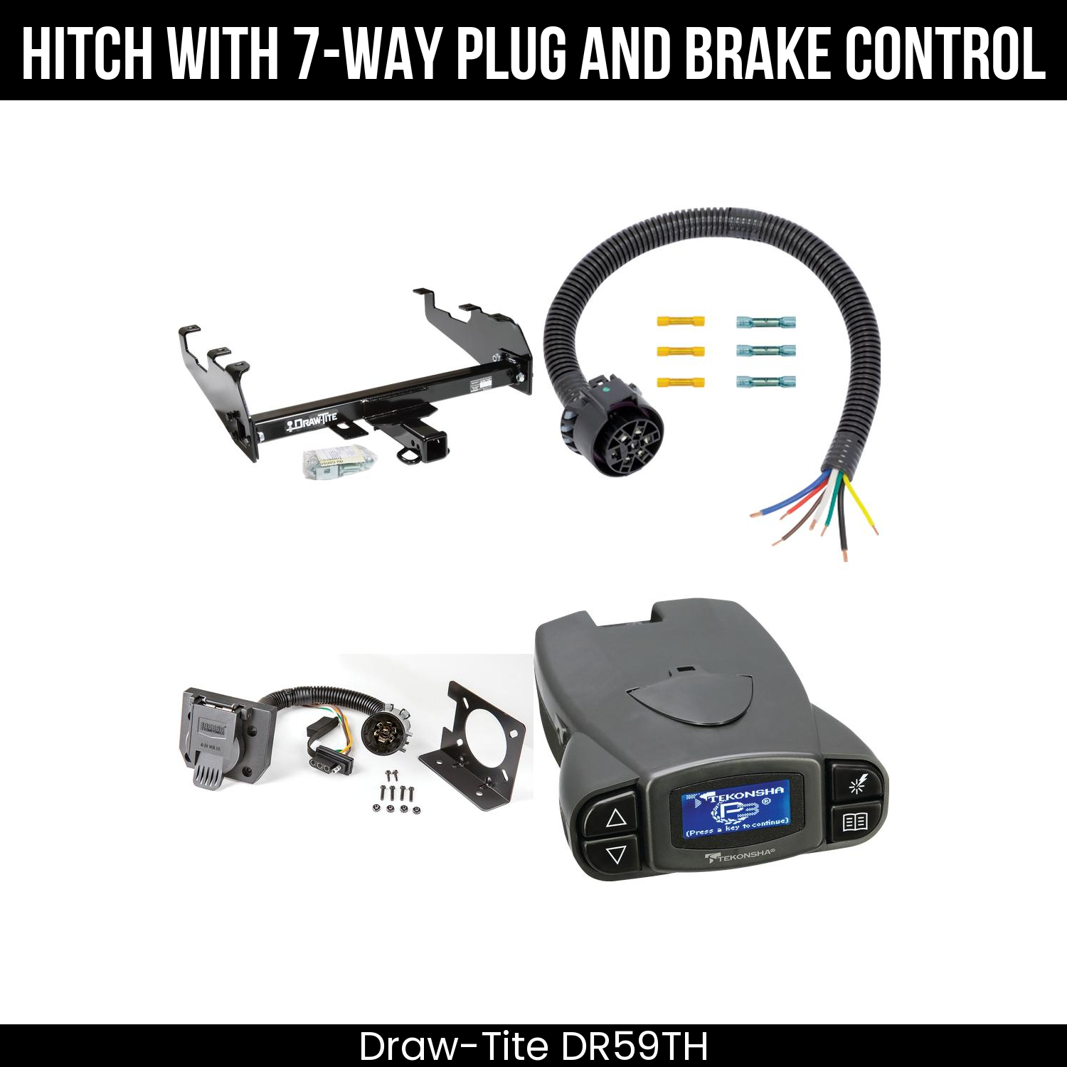 Trailer Hitch , 7-Way , Tekonsha Prodigy P3 Brake Control