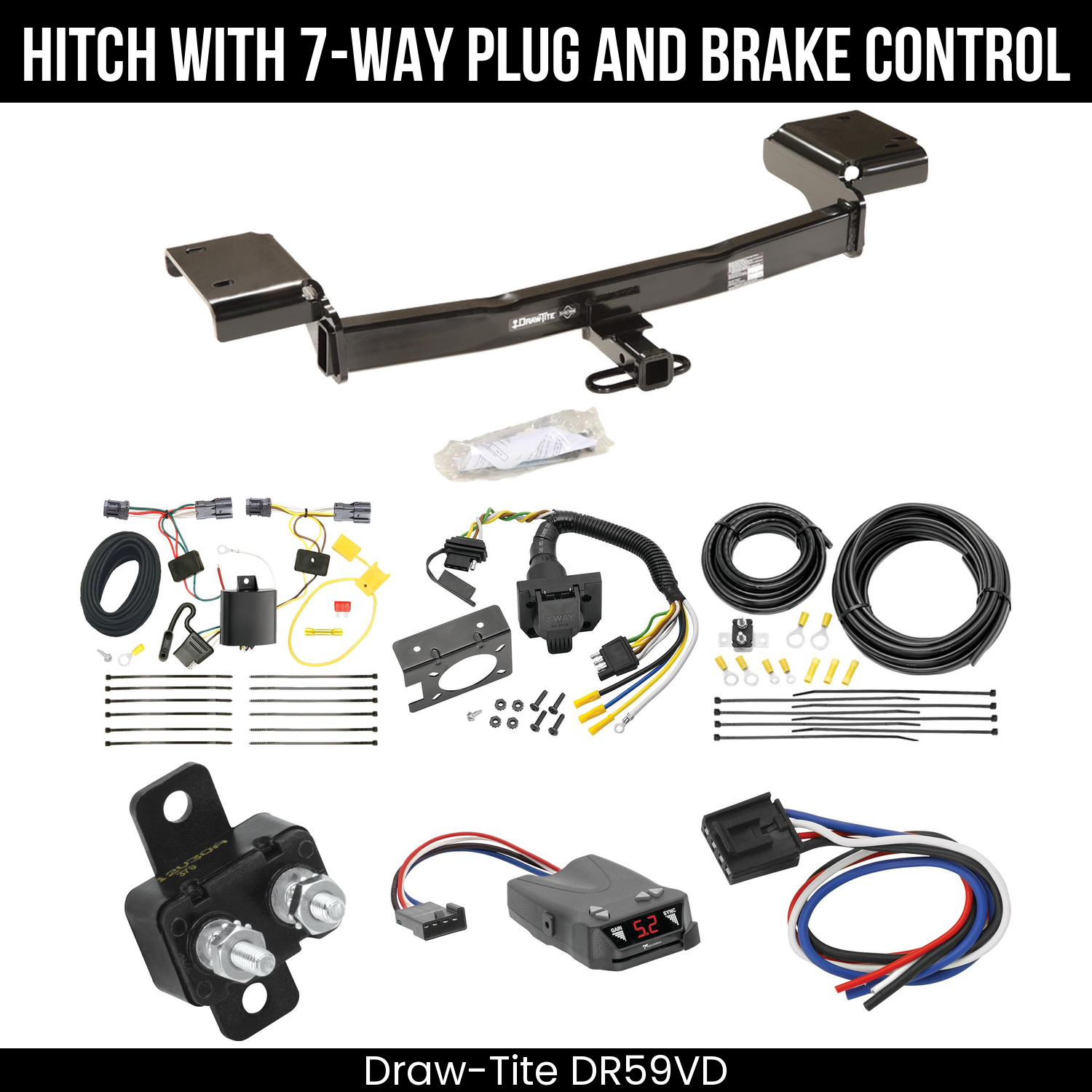 Trailer Hitch , 7-Way , Tekonsha Brakeman IV Brake Control
