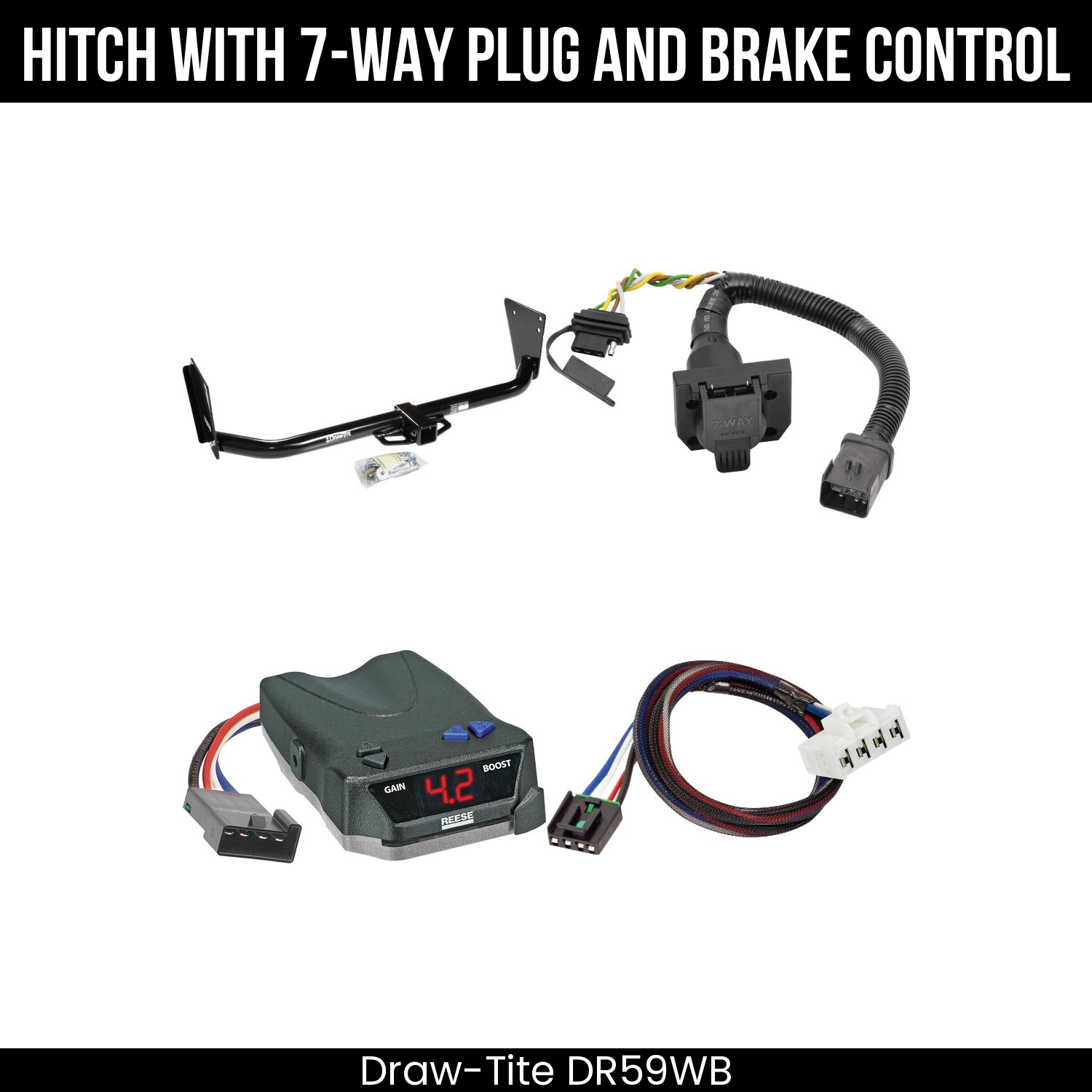 Trailer Hitch , 7-Way , Reese Brake EVN Control