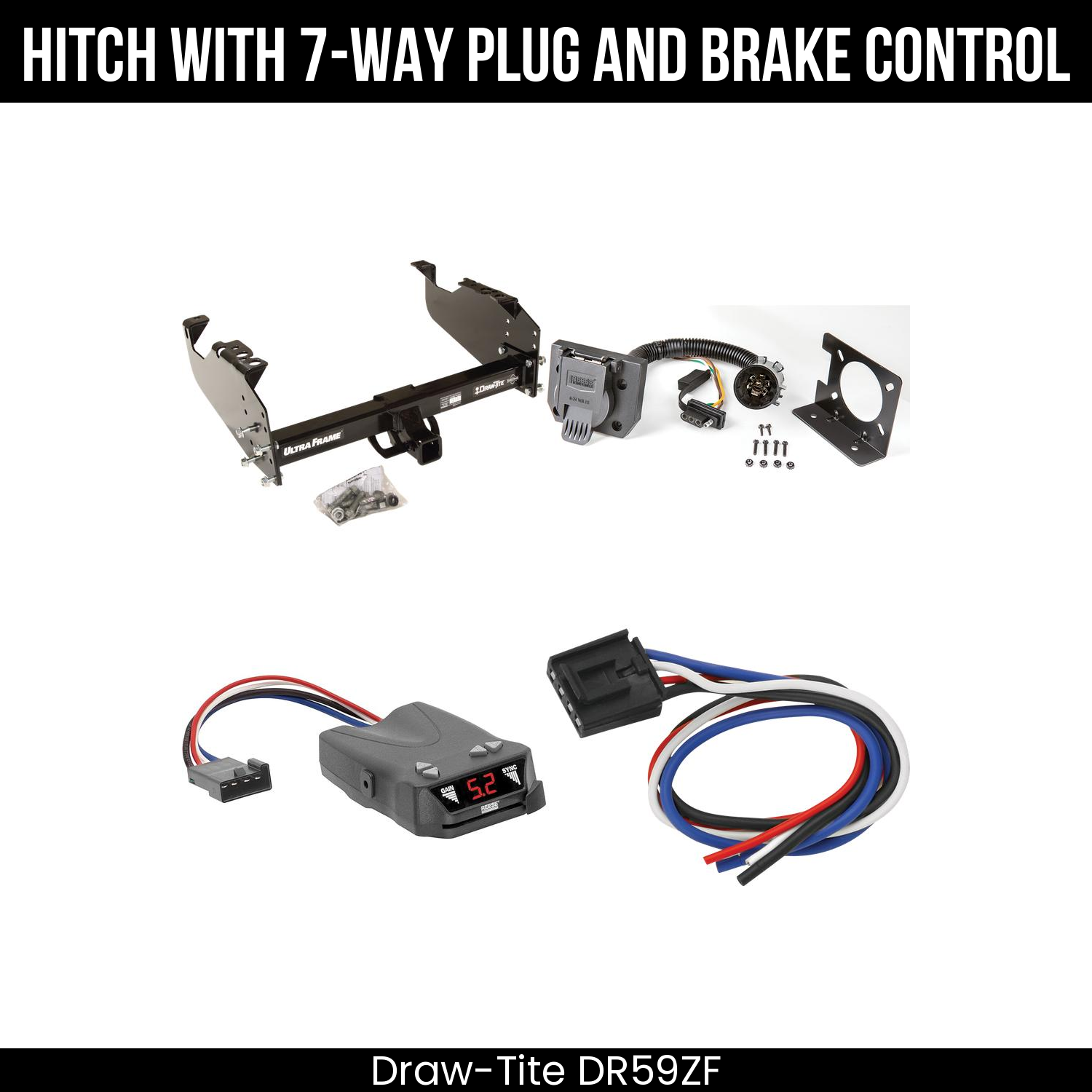 Trailer Hitch , 7-Way , Reese Brakeman IV Brake Control