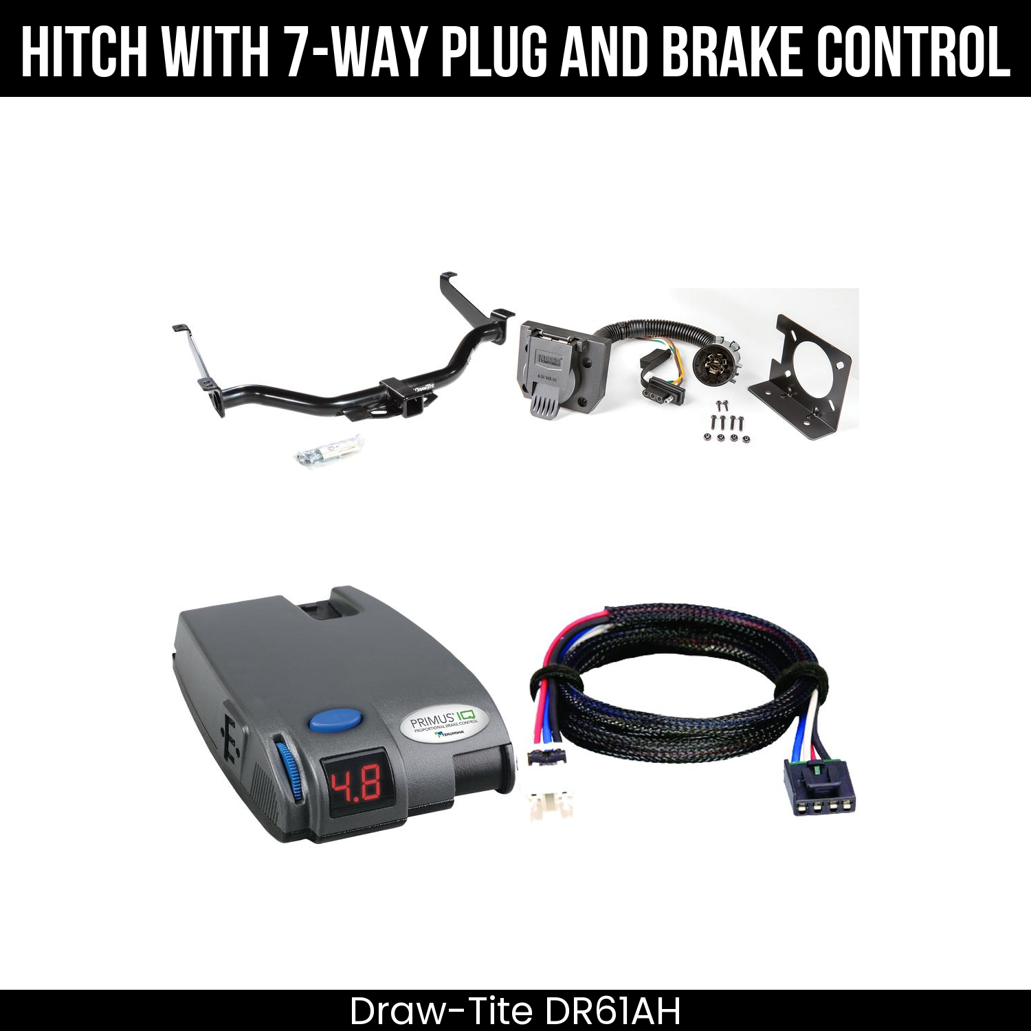 Trailer Hitch , 7-Way , Tekonsha Primus IQ Brake Control