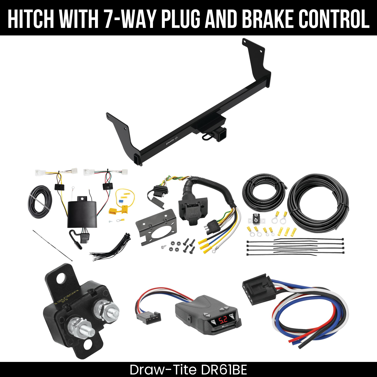 Trailer Hitch , 7-Way , Tekonsha Brakeman IV Brake Control