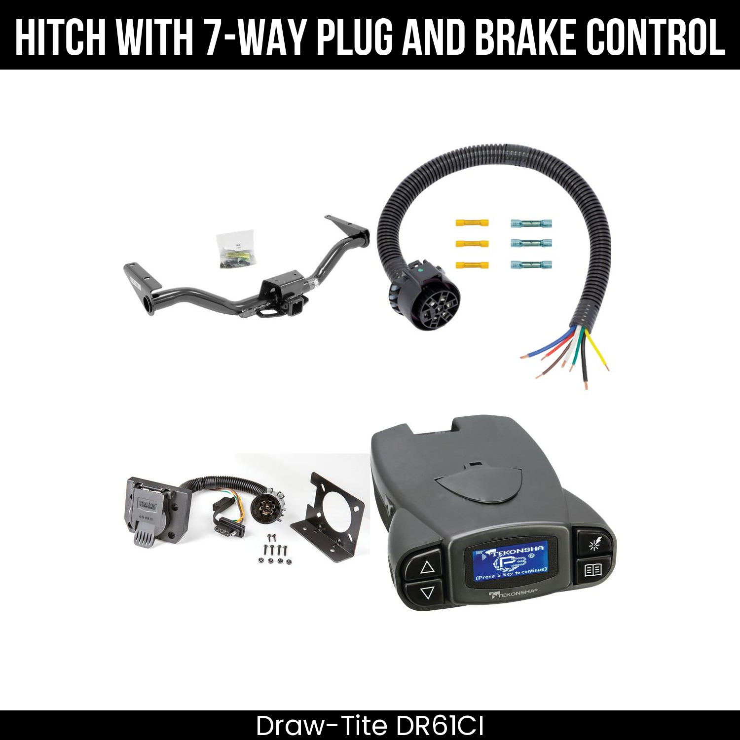 Trailer Hitch , 7-Way , Tekonsha Prodigy P3 Brake Control