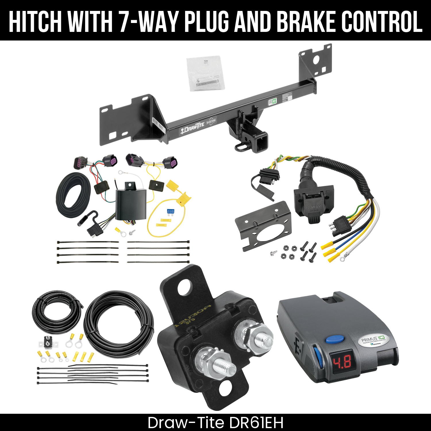 Trailer Hitch , 7-Way , Tekonsha Primus IQ Brake Control