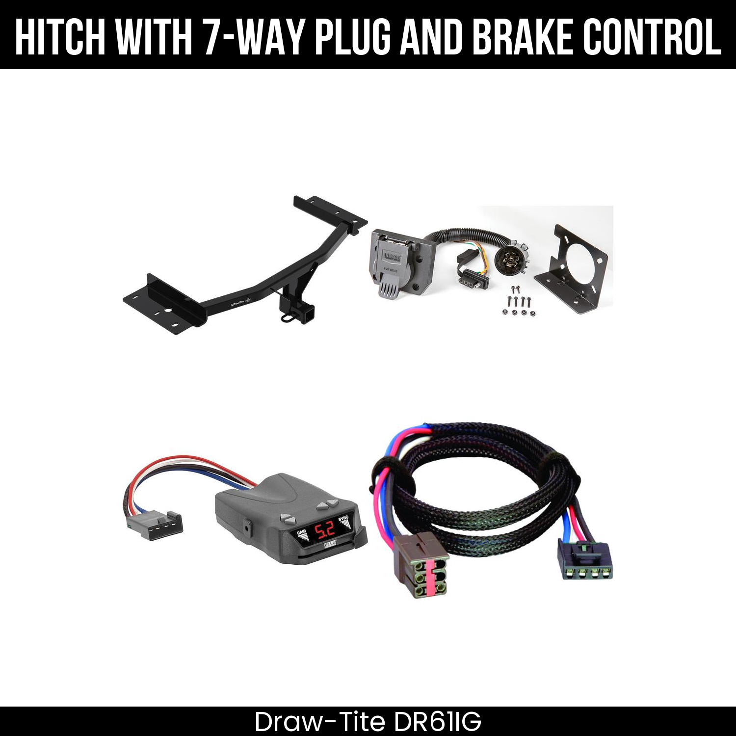Trailer Hitch , 7-Way , Reese Brakeman IV Brake Control