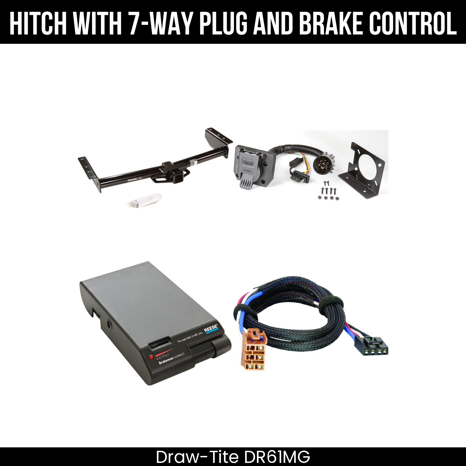 Trailer Hitch , 7-Way , Reese Brakeman Brake Control