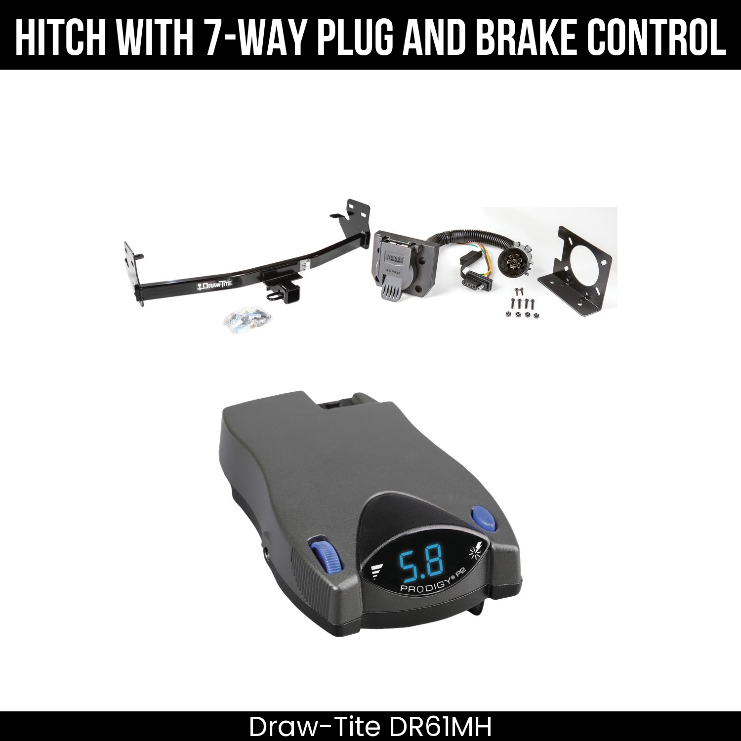Trailer Hitch , 7-Way , Tekonsha Prodigy P2 Brake Control
