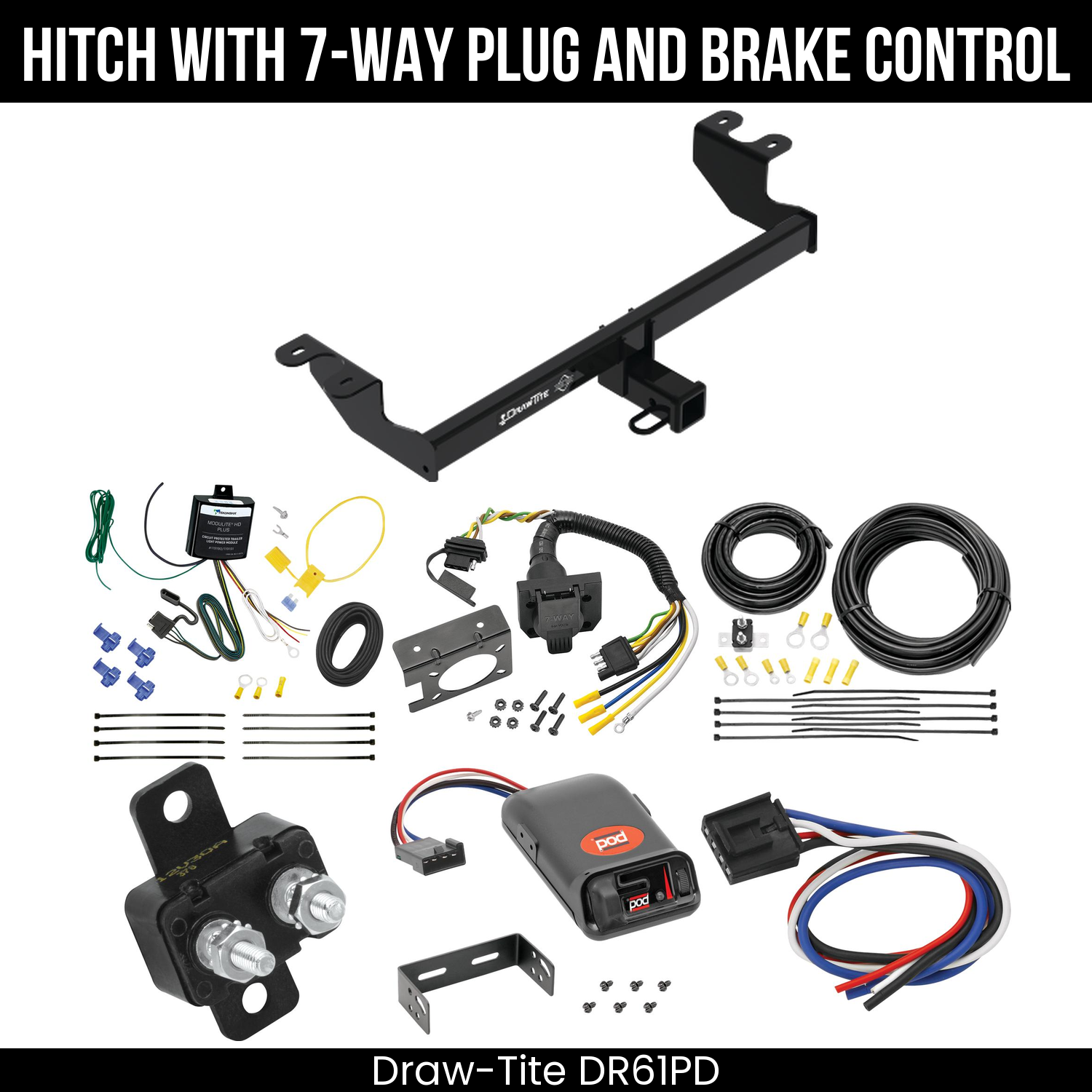 Trailer Hitch , 7-Way , Pro Series POD Brake Control