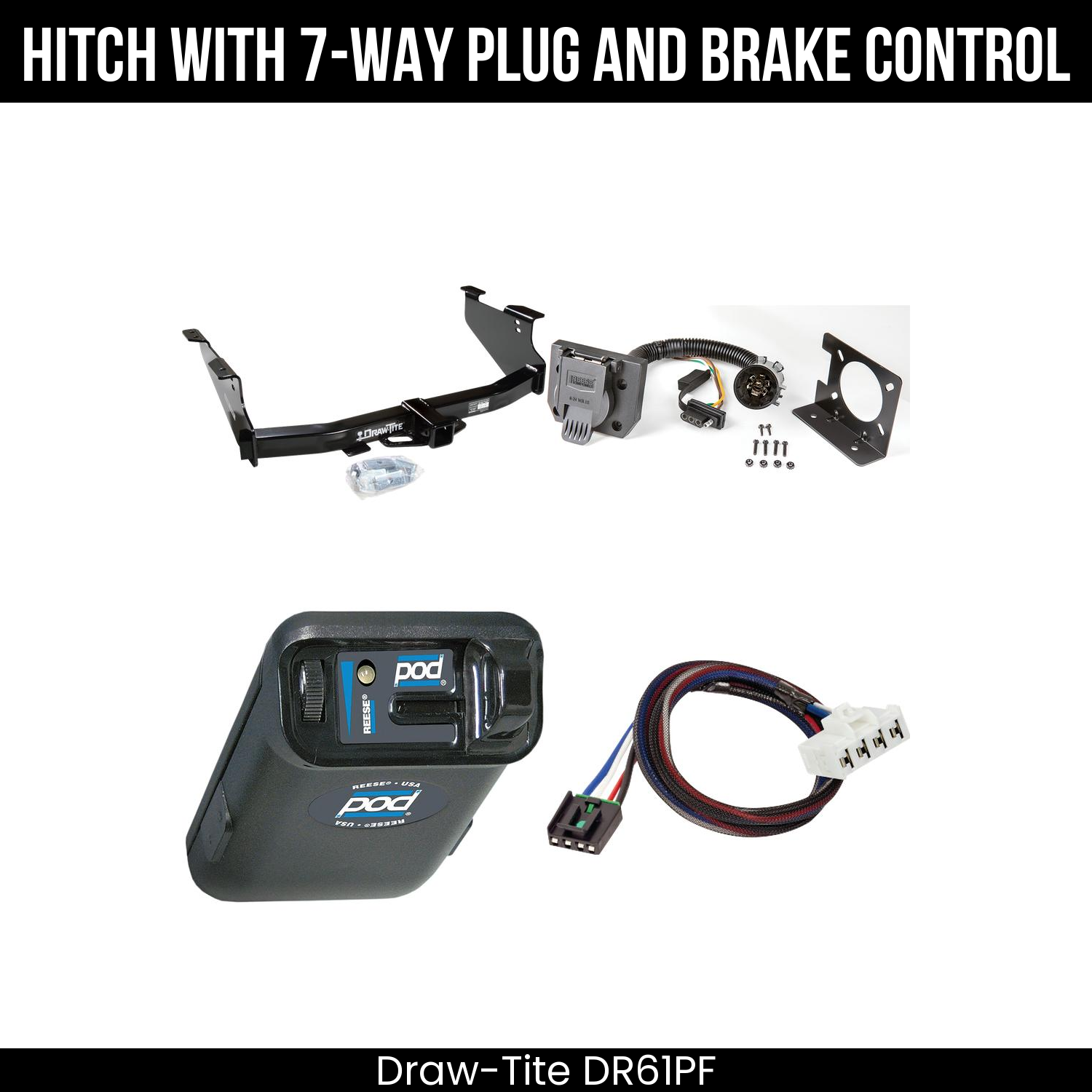 Trailer Hitch , 7-Way , Reese POD Brake Control