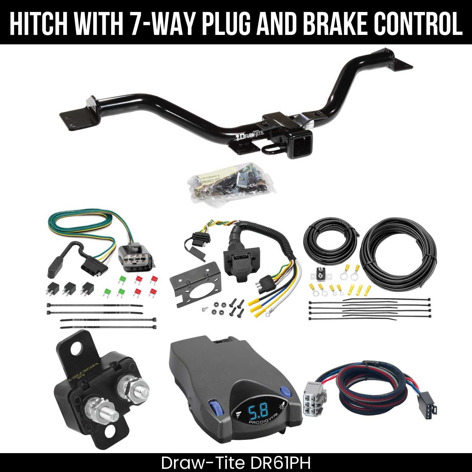 Trailer Hitch , 7-Way , Tekonsha Prodigy P2 Brake Control