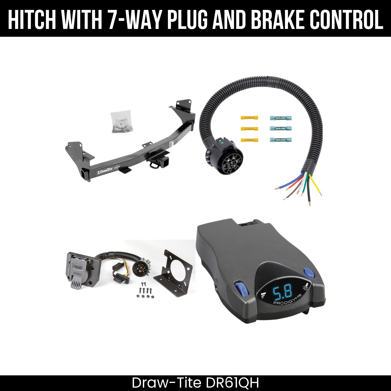 Trailer Hitch , 7-Way , Tekonsha Prodigy P2 Brake Control