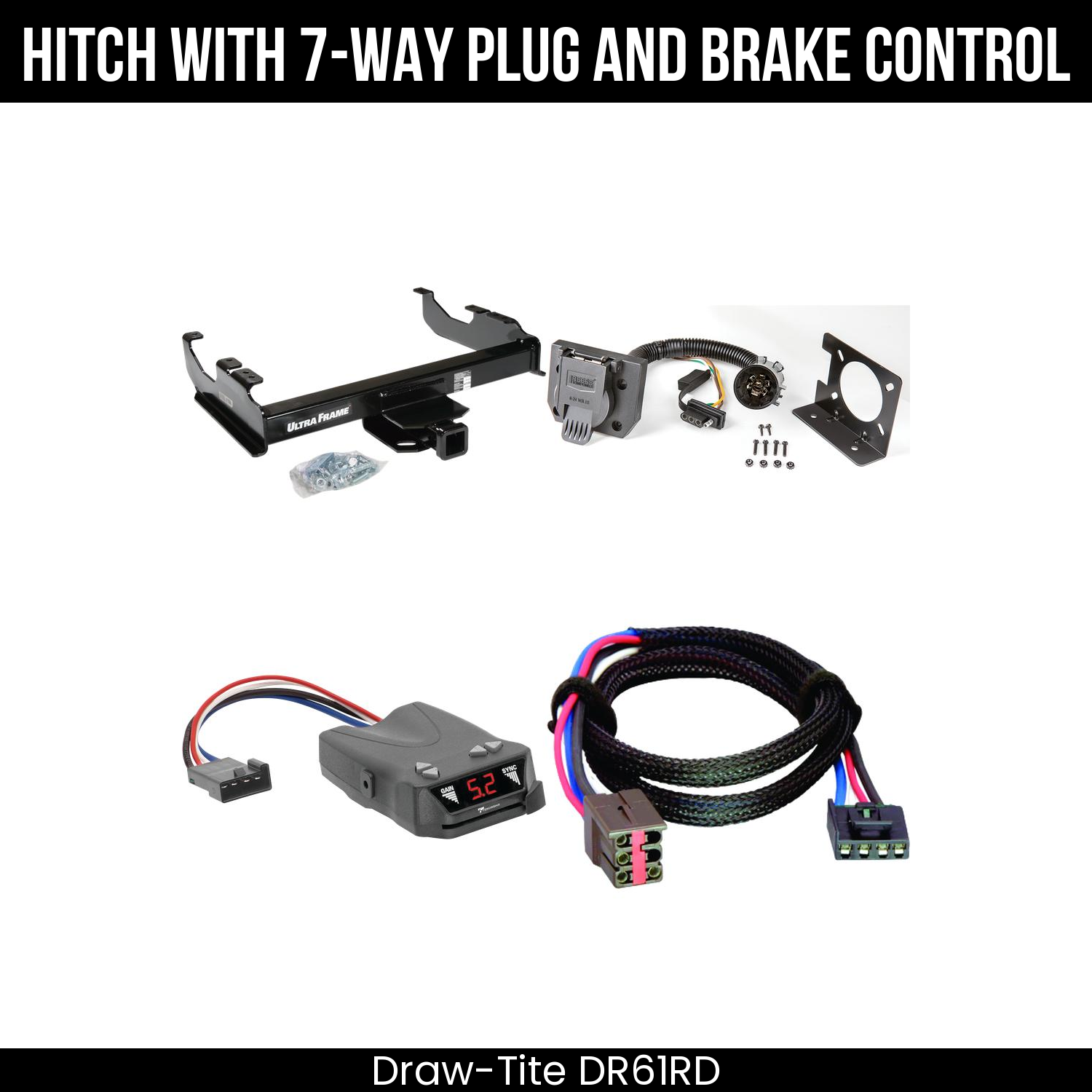 Trailer Hitch , 7-Way , Tekonsha Brakeman IV Brake Control