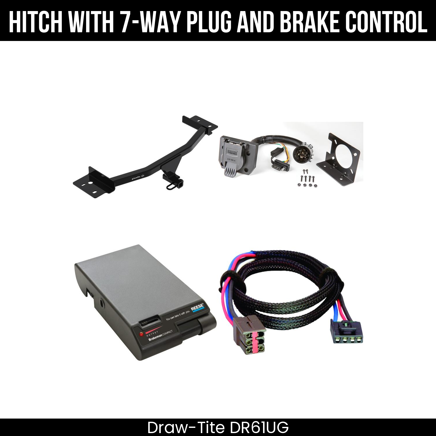 Trailer Hitch , 7-Way , Reese Brakeman Brake Control