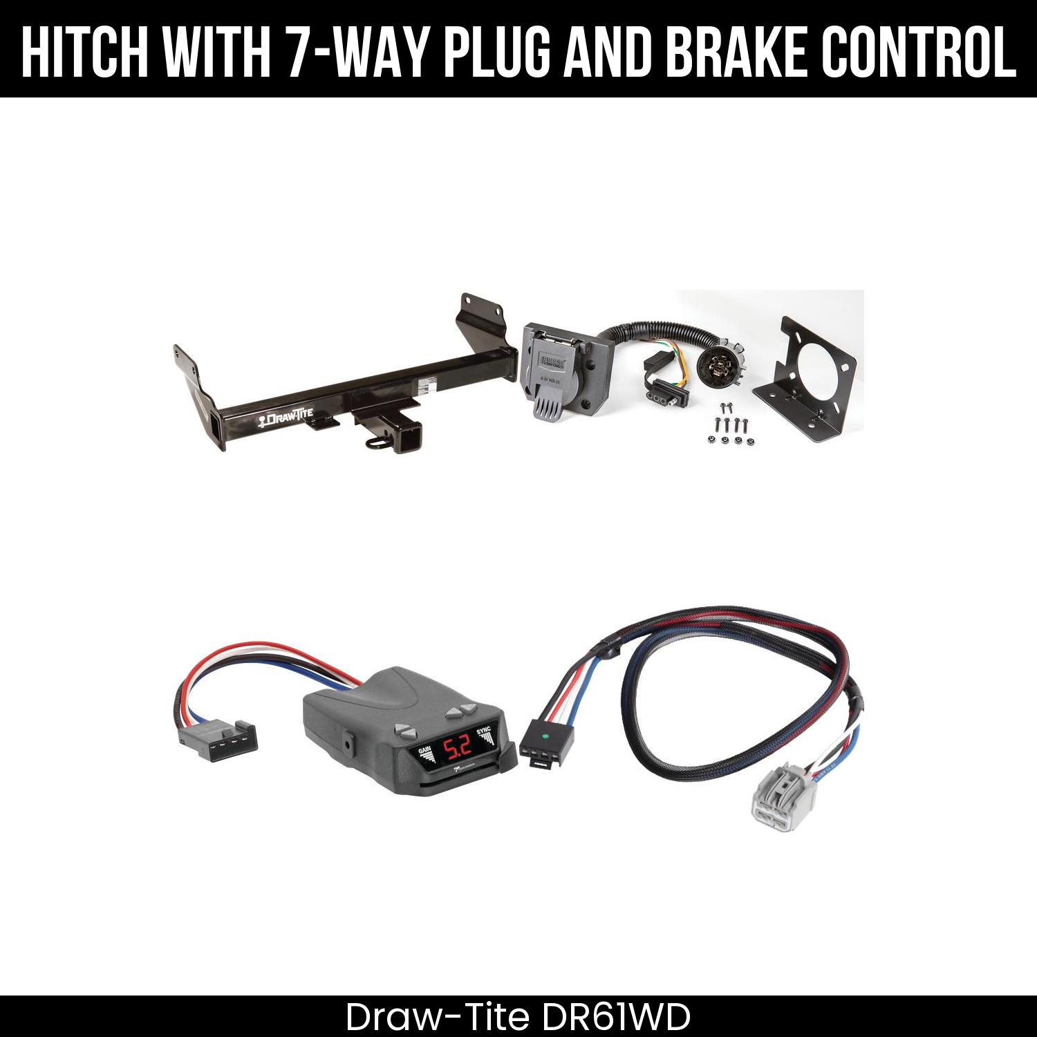 Trailer Hitch , 7-Way , Tekonsha Brakeman IV Brake Control