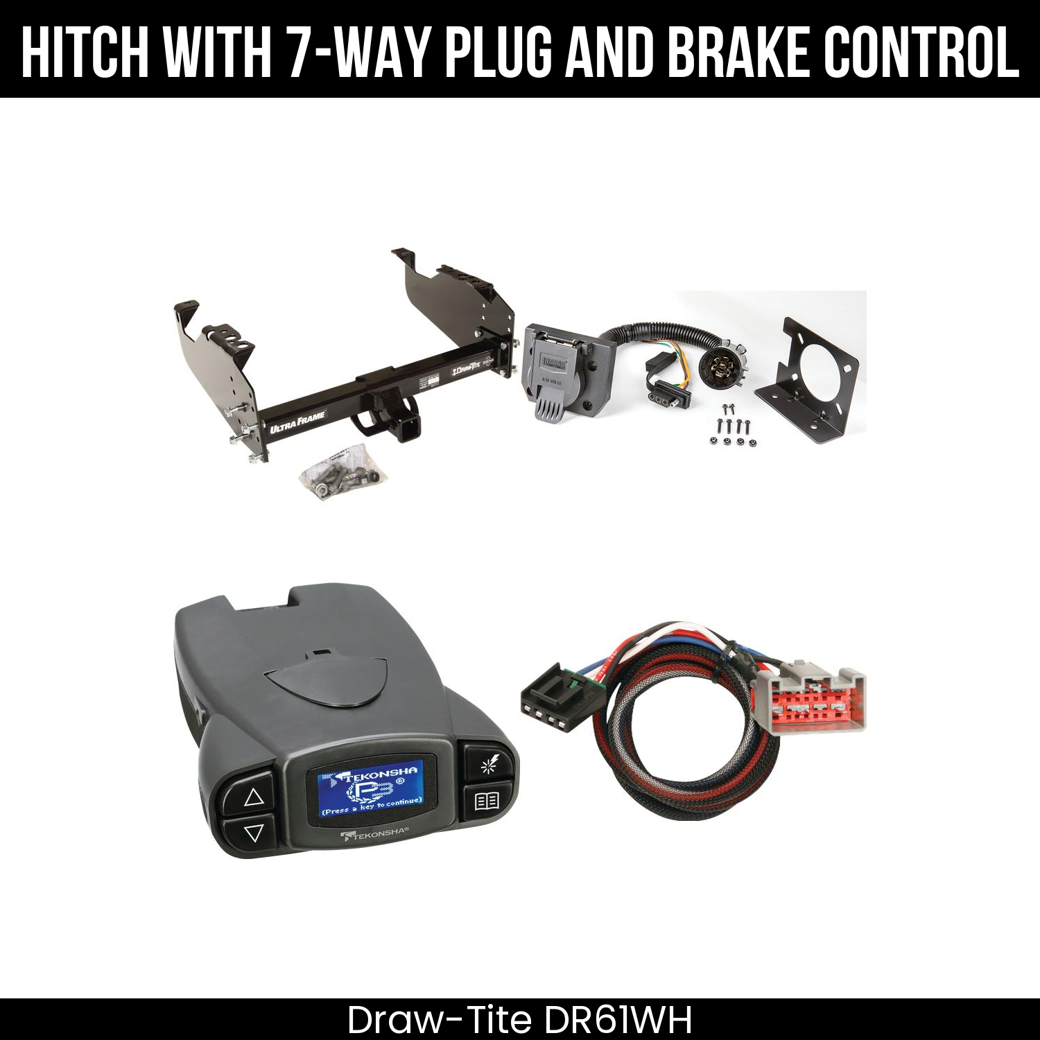 Trailer Hitch , 7-Way , Tekonsha Prodigy P3 Brake Control