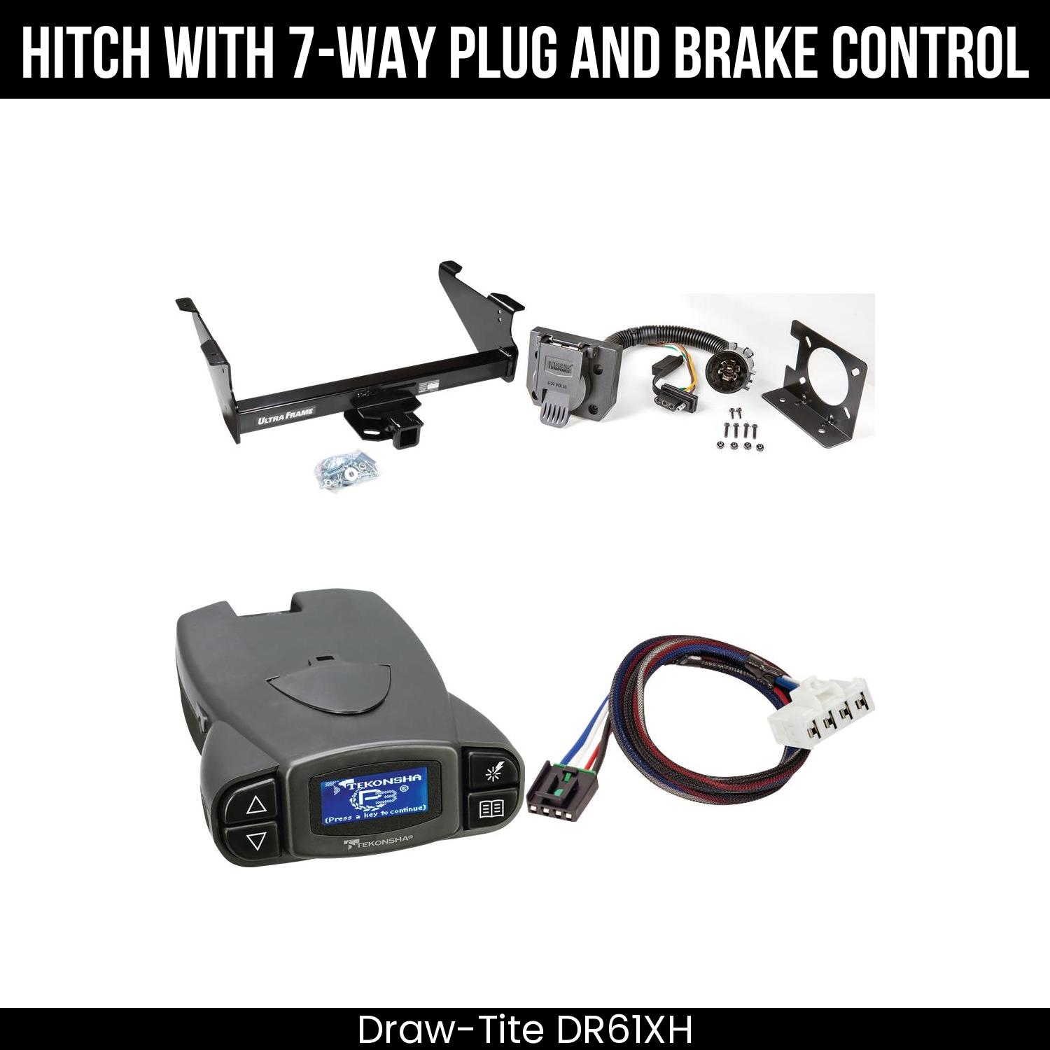 Trailer Hitch , 7-Way , Tekonsha Prodigy P3 Brake Control