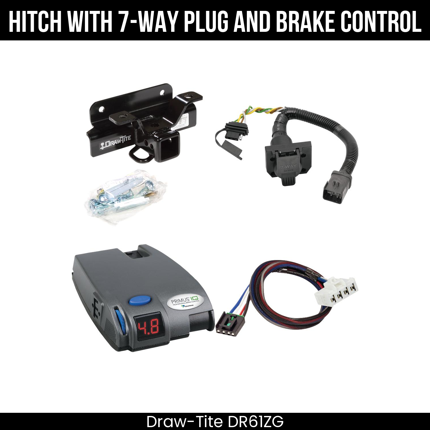 Trailer Hitch , 7-Way , Tekonsha Primus IQ Brake Control