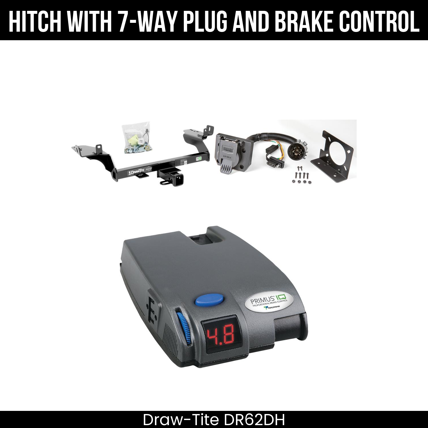 Trailer Hitch , 7-Way , Tekonsha Primus IQ Brake Control