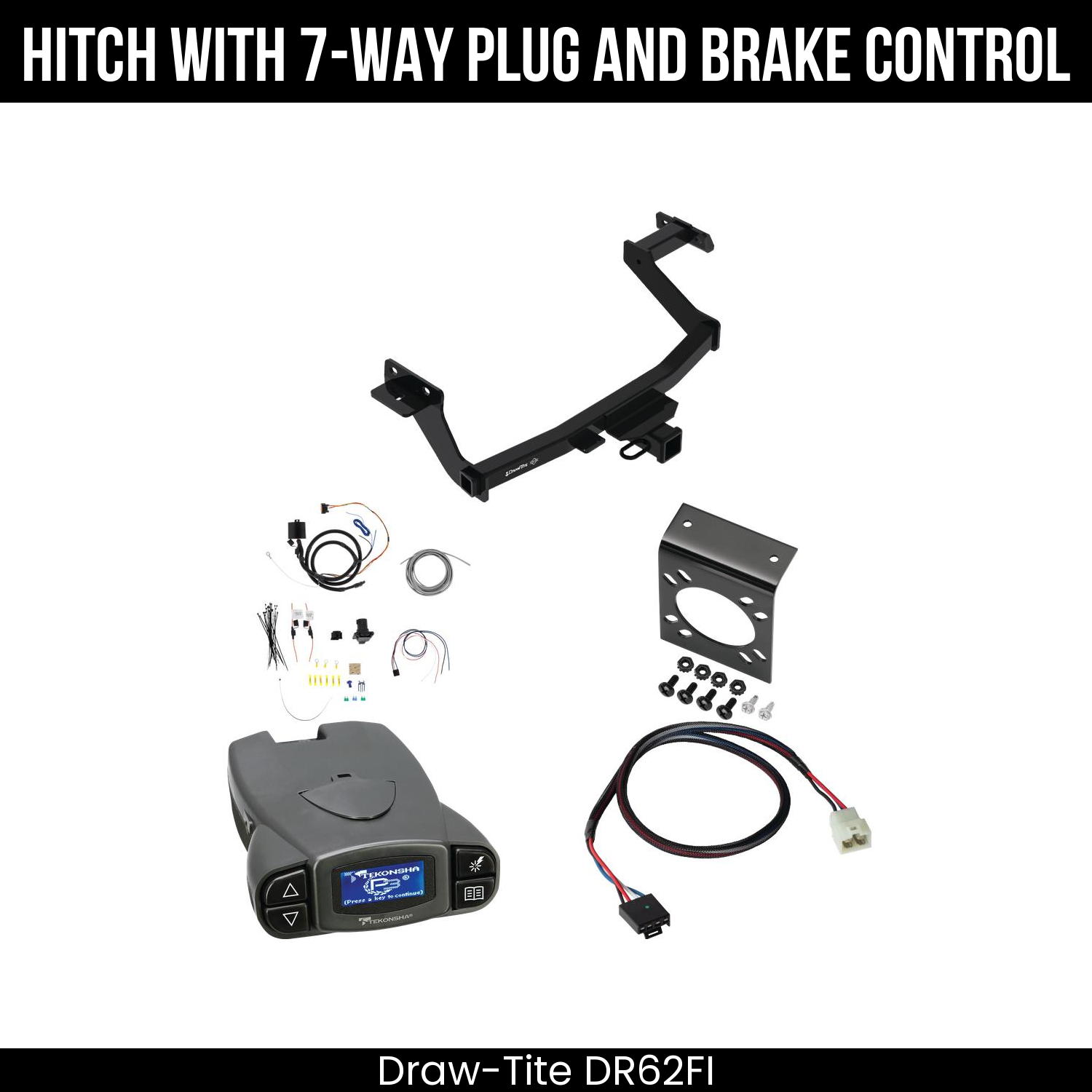 Draw Tite DR62FI Hitch With 7 Way Plug And Brake Control Bundle Featureimg