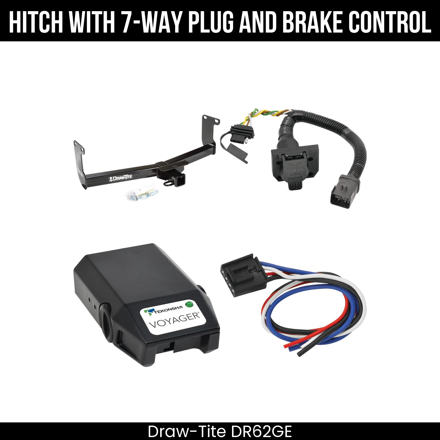 Trailer Hitch , 7-Way , Tekonsha Voyager Brake Control