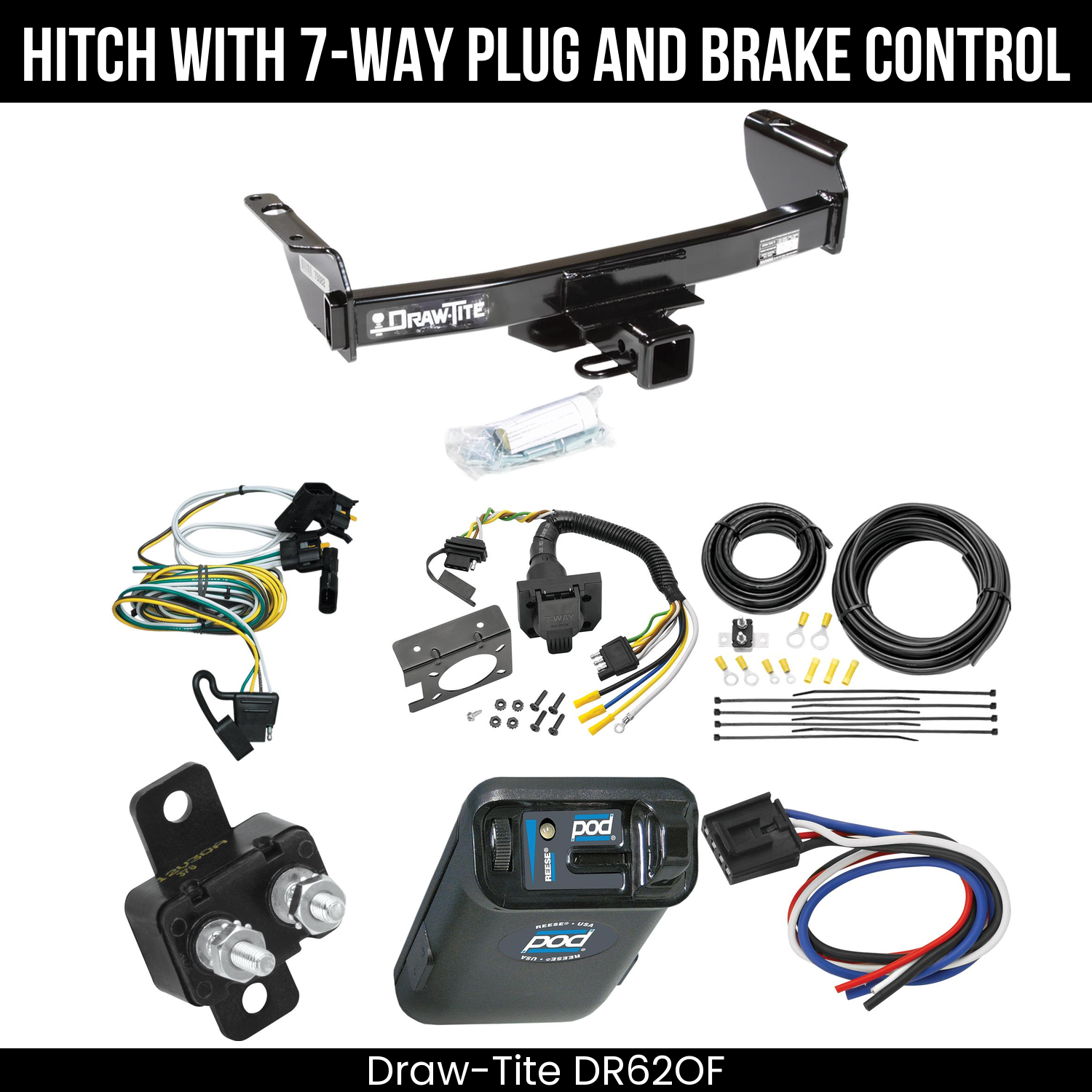 Trailer Hitch , 7-Way , Reese POD Brake Control