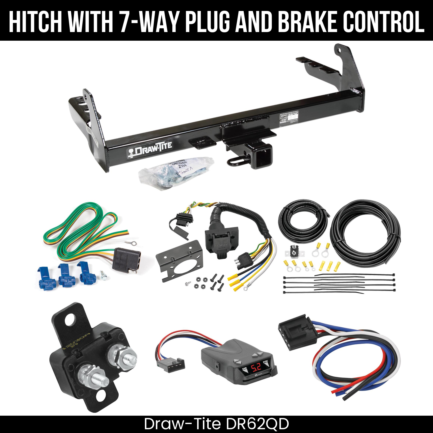 Trailer Hitch , 7-Way , Tekonsha Brakeman IV Brake Control