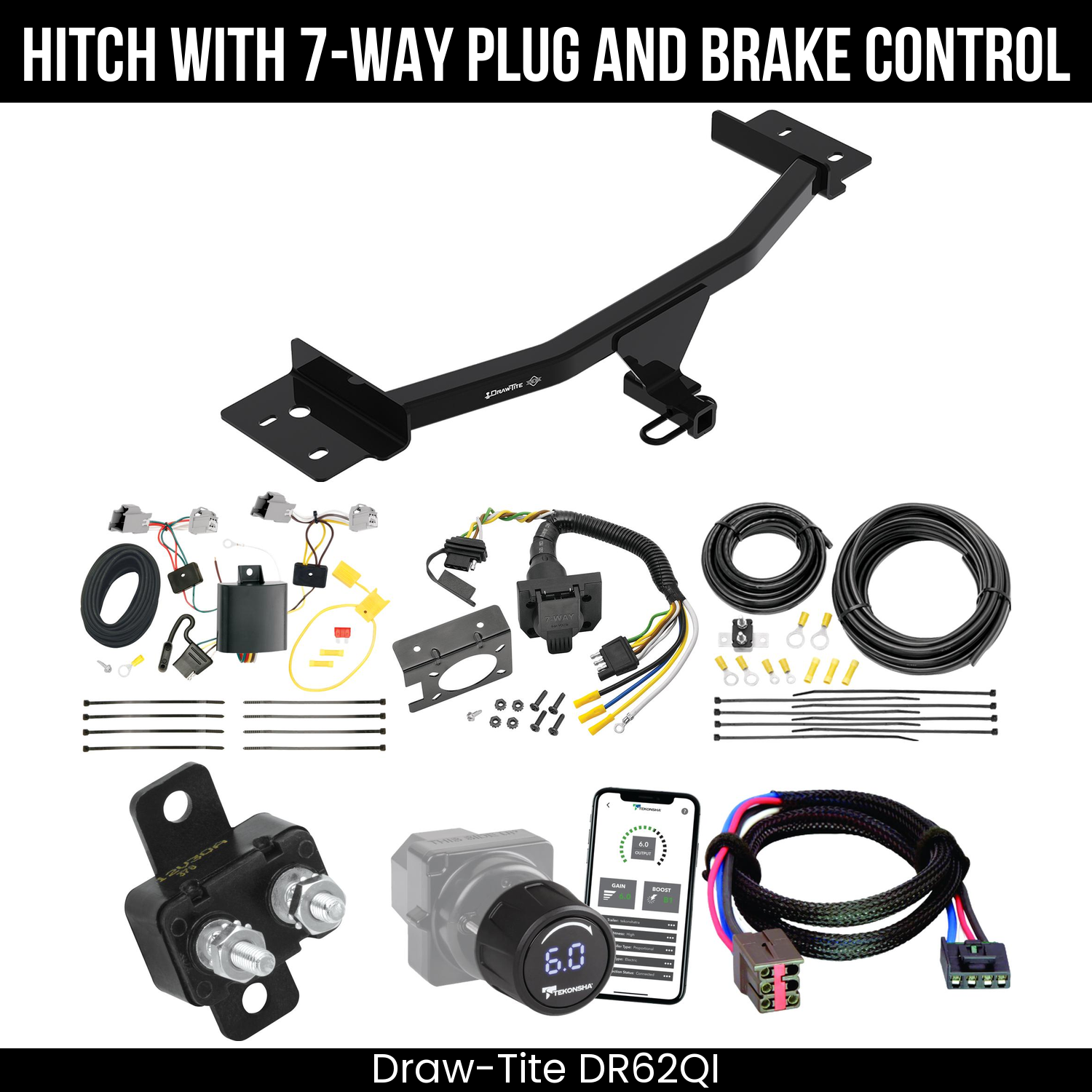 Draw Tite DR62QI Hitch With 7 Way Plug And Brake Control Bundle Featureimg