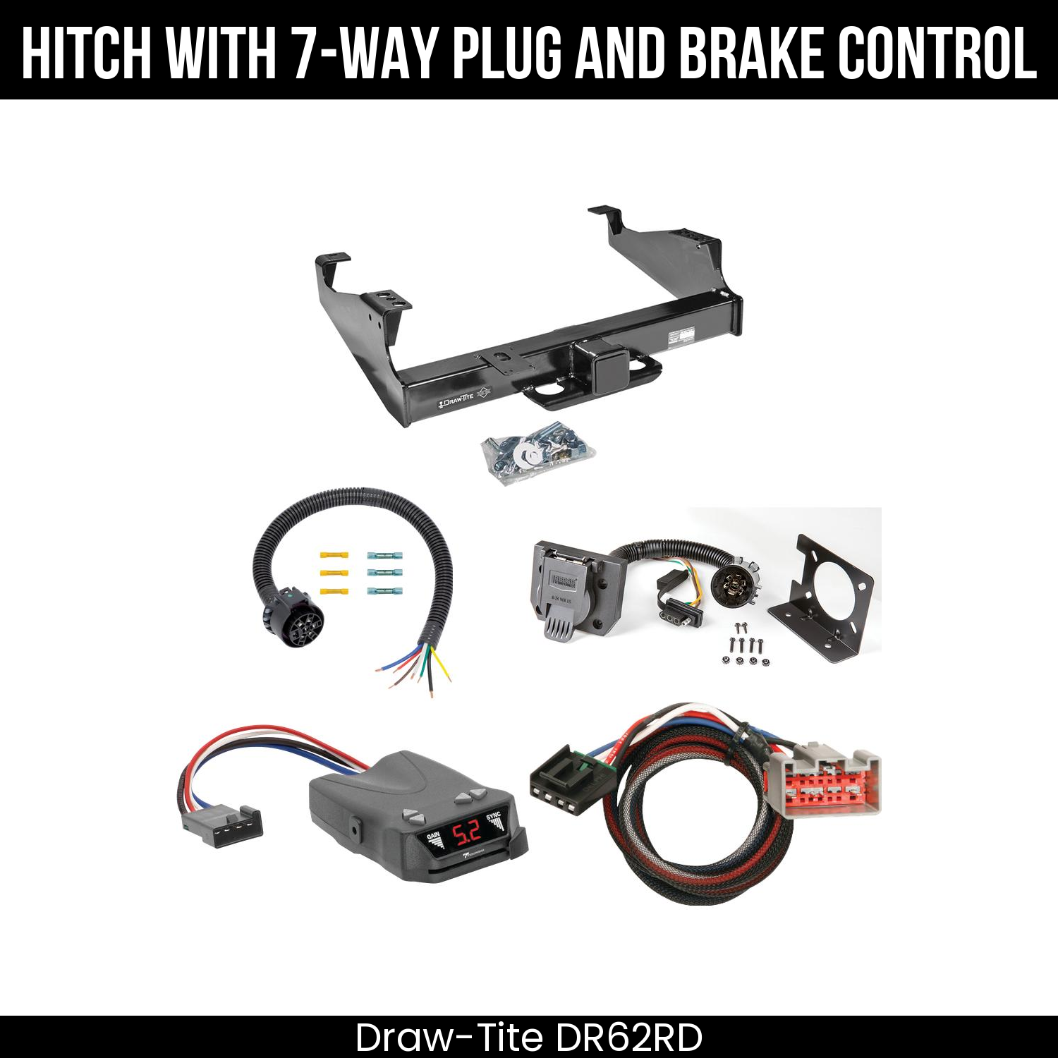 Trailer Hitch , 7-Way , Tekonsha Brakeman IV Brake Control