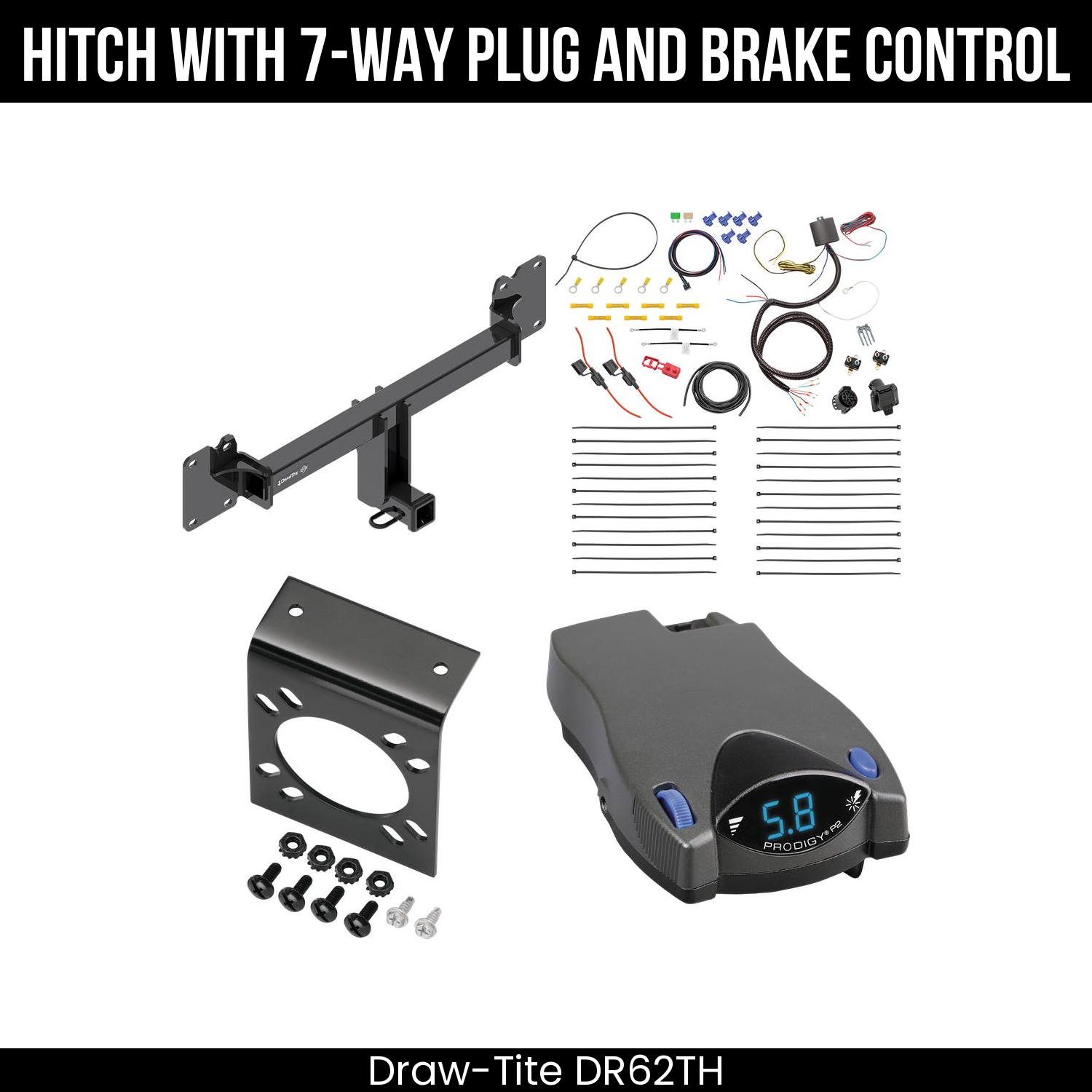 Trailer Hitch , 7-Way , Tekonsha Prodigy P2 Brake Control