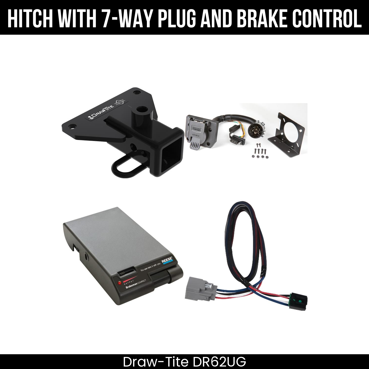 Trailer Hitch , 7-Way , Reese Brakeman Brake Control