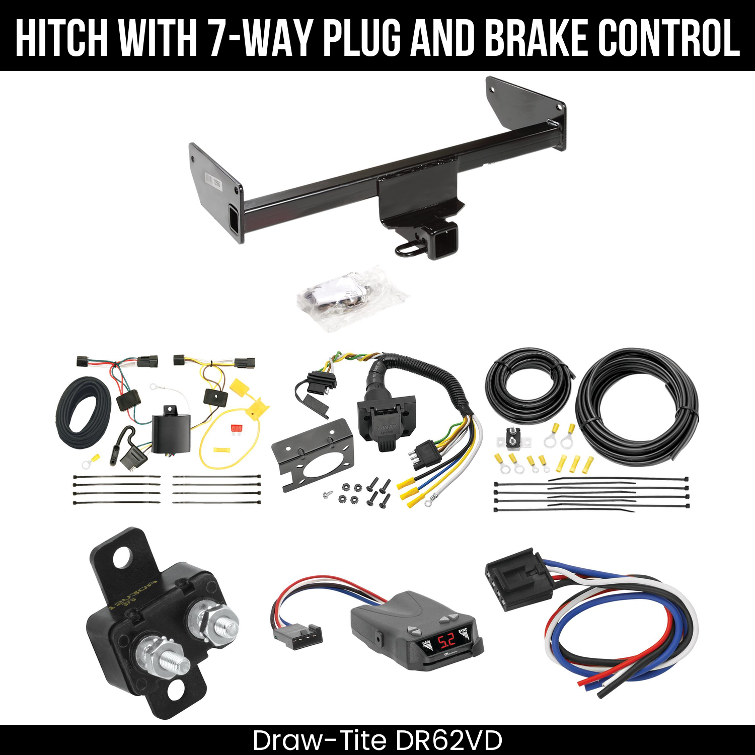 Trailer Hitch , 7-Way , Tekonsha Brakeman IV Brake Control