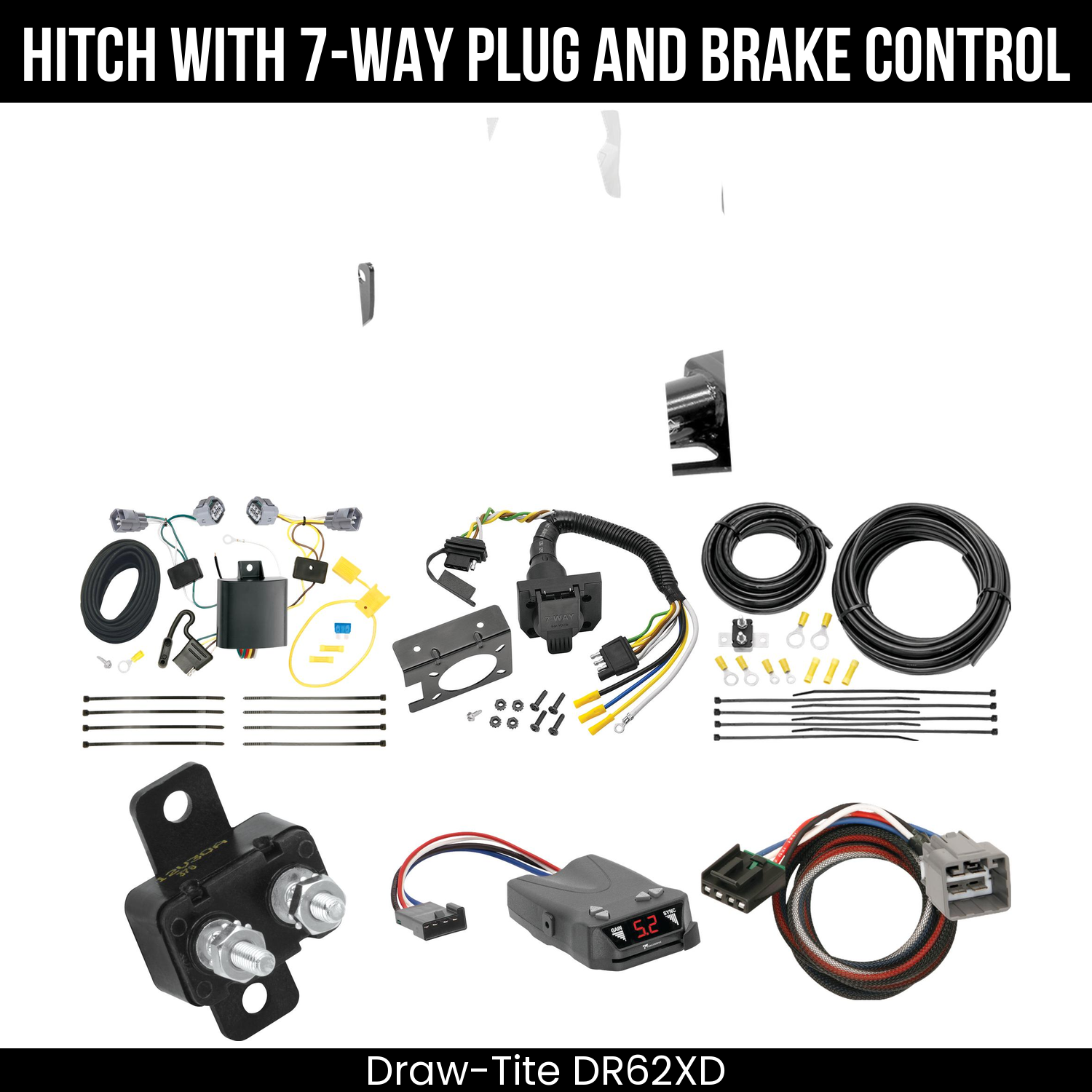 Trailer Hitch , 7-Way , Tekonsha Brakeman IV Brake Control