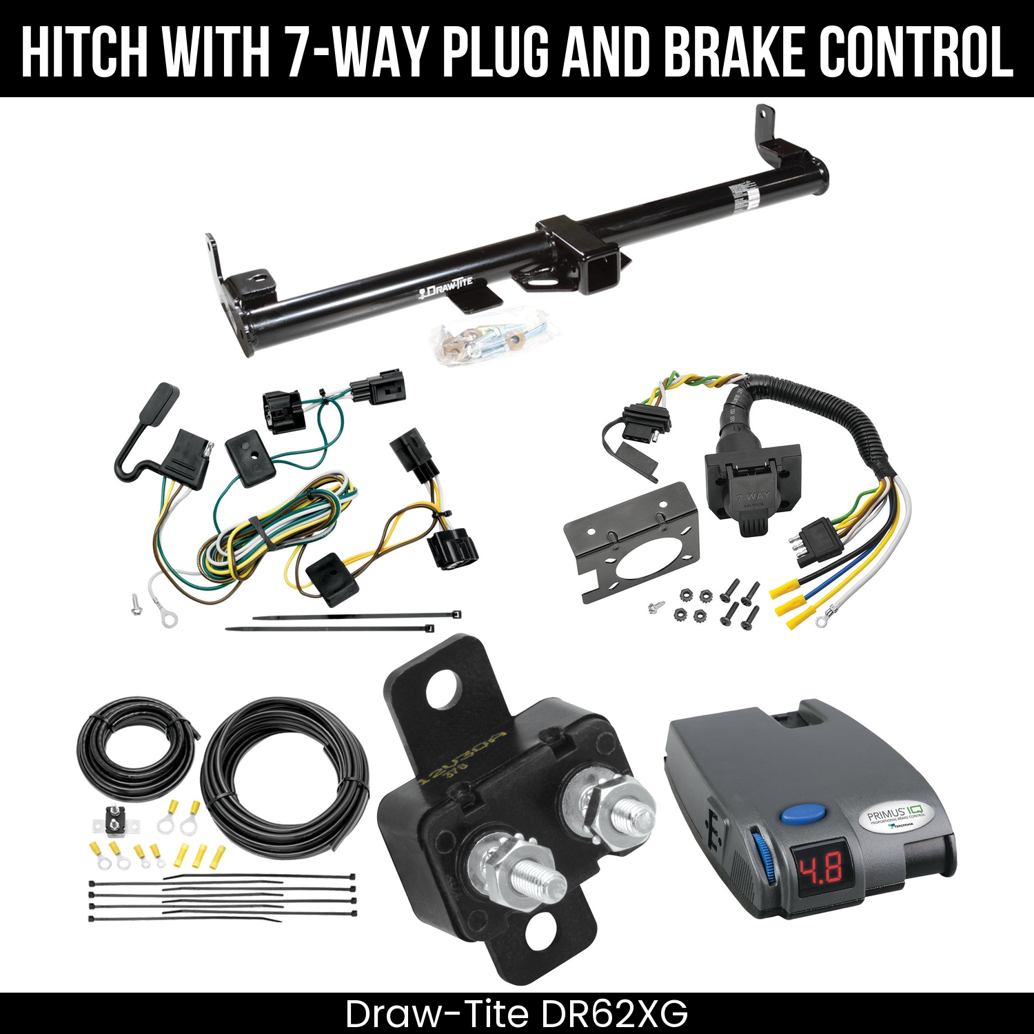 Trailer Hitch , 7-Way , Tekonsha Primus IQ Brake Control