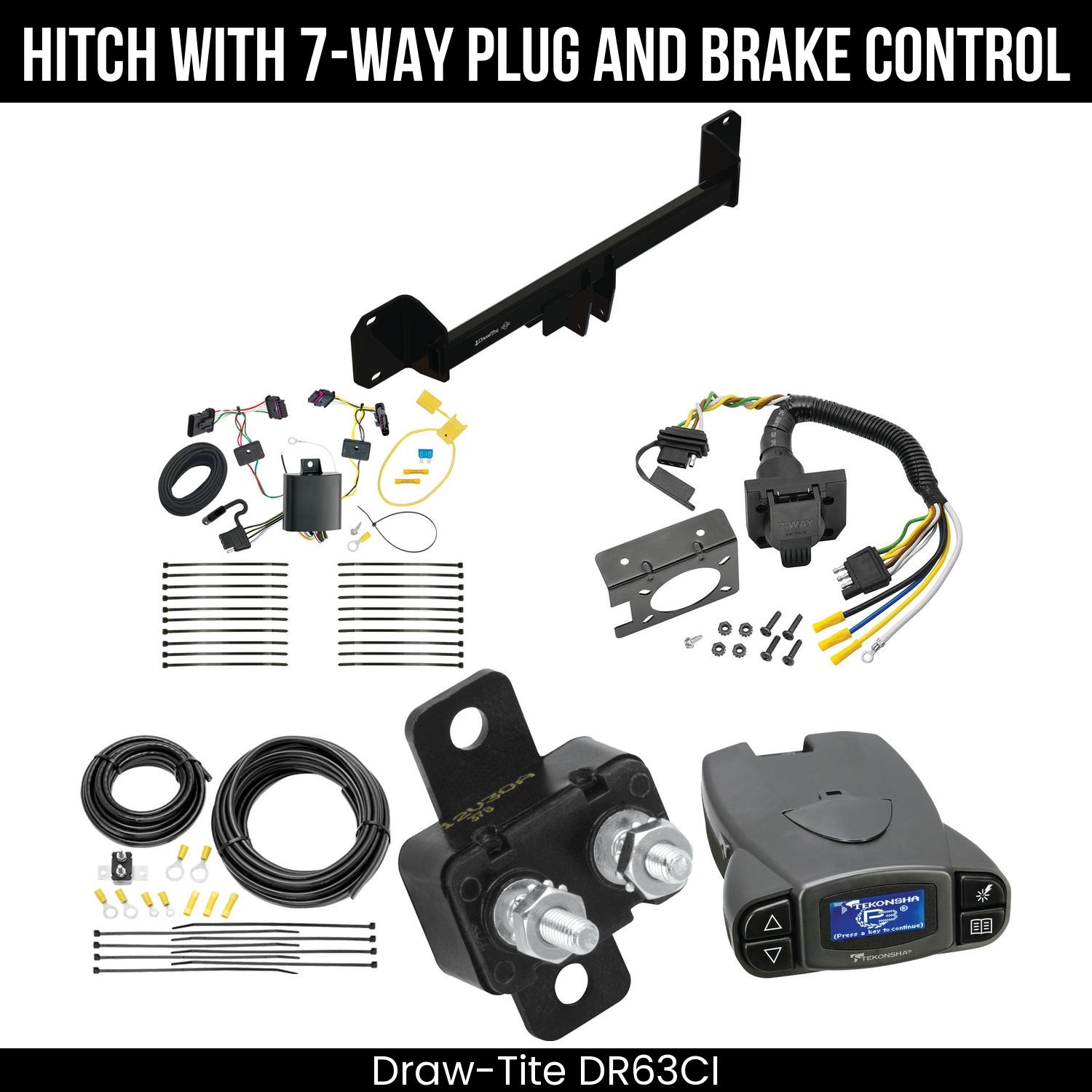 Trailer Hitch , 7-Way , Tekonsha Prodigy P3 Brake Control