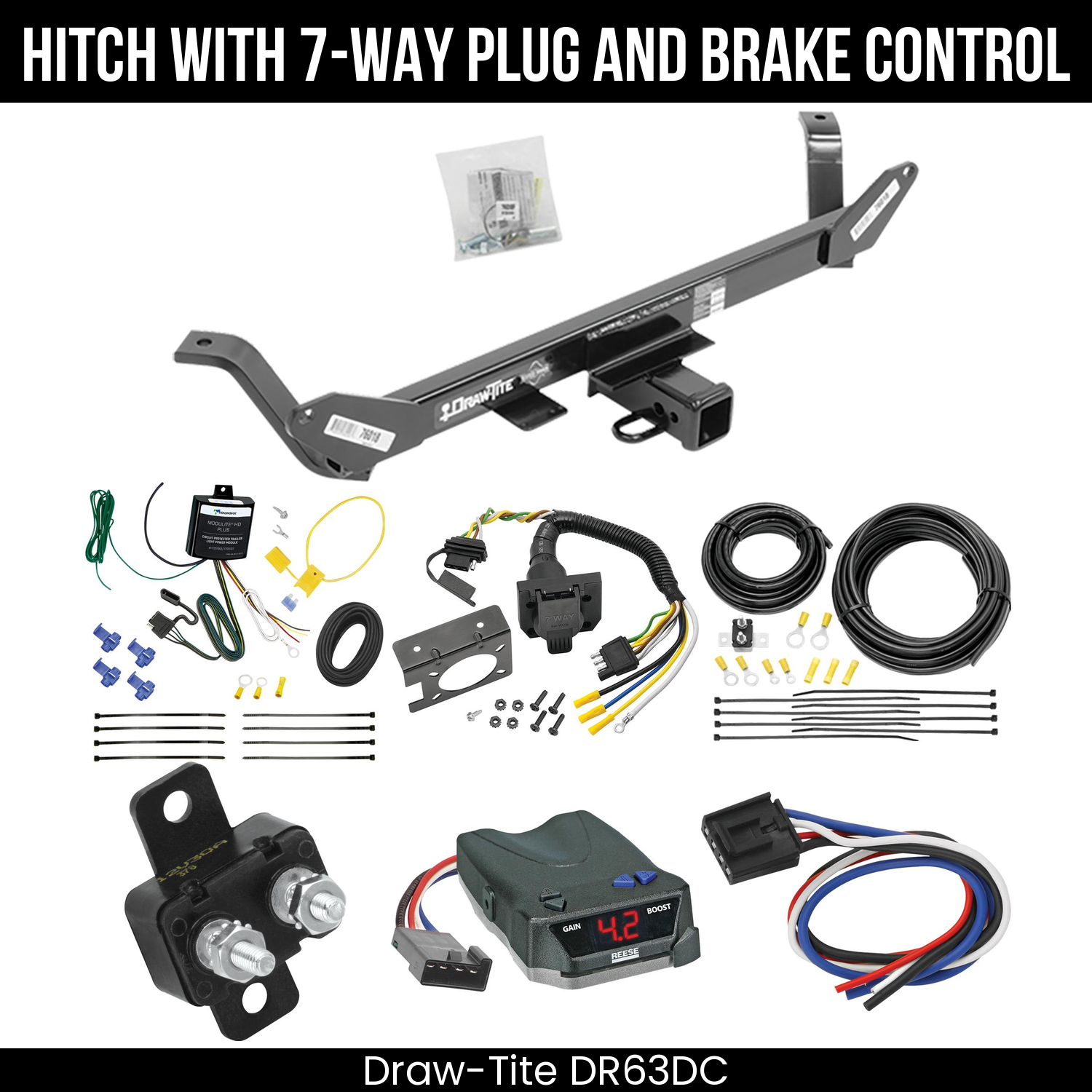 Trailer Hitch , 7-Way , Reese Brake EVN Control