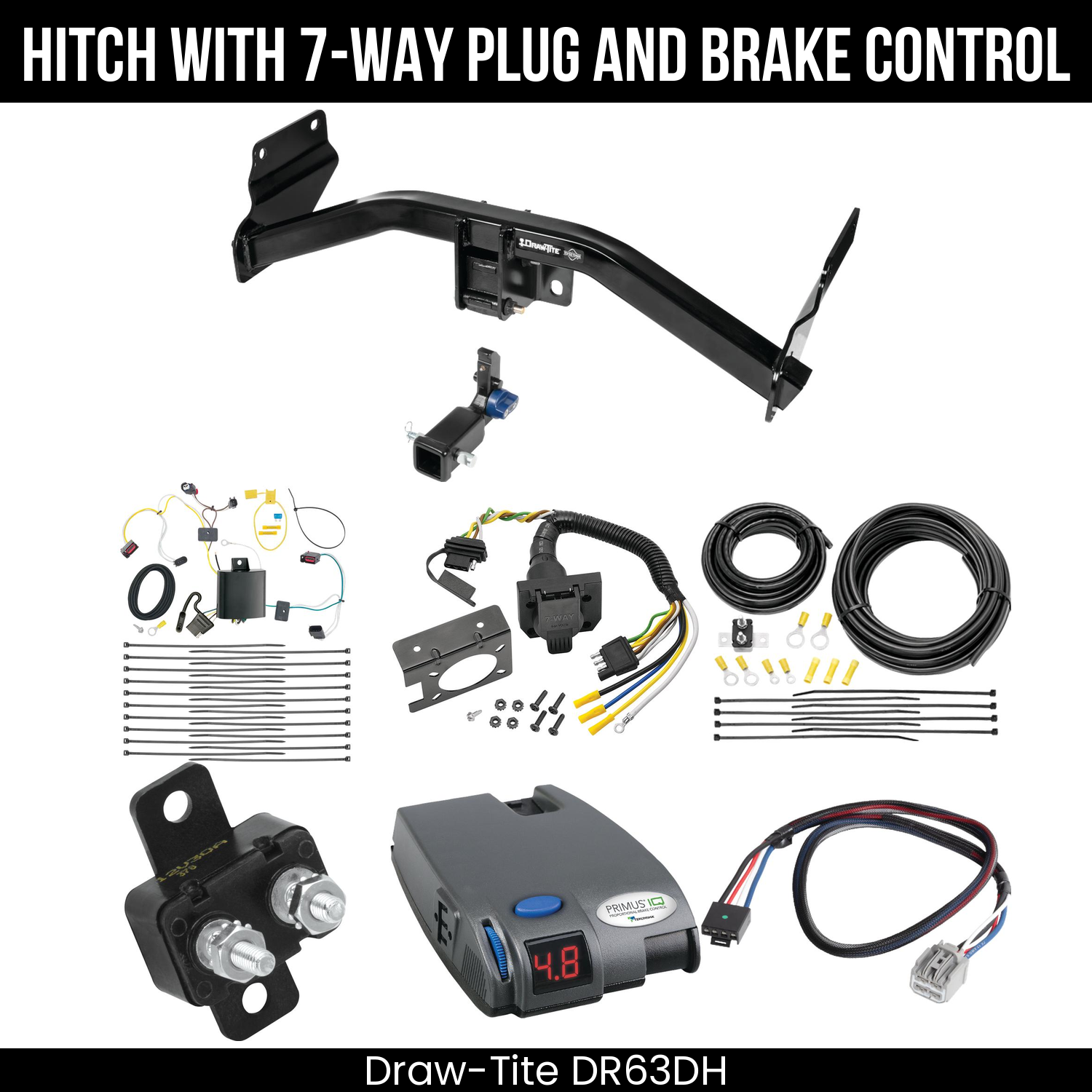Trailer Hitch , 7-Way , Tekonsha Primus IQ Brake Control