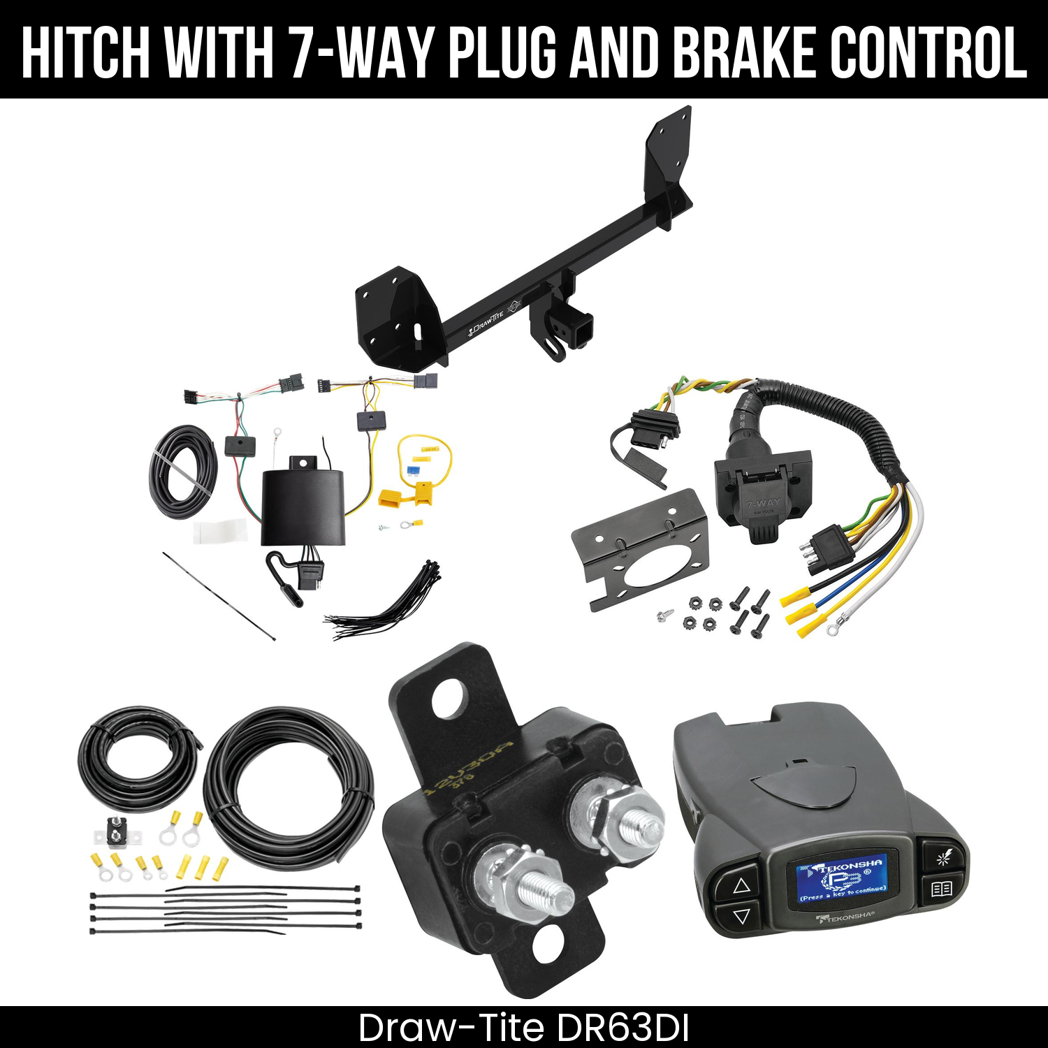 Trailer Hitch , 7-Way , Tekonsha Prodigy P3 Brake Control