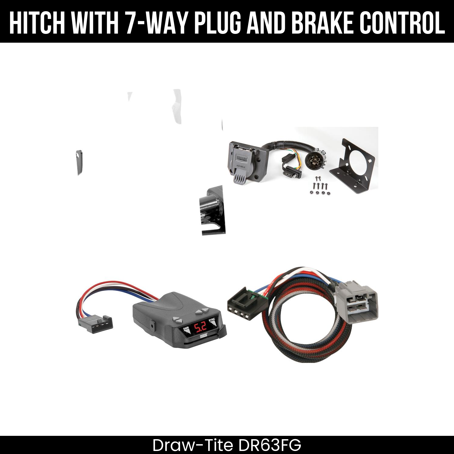 Trailer Hitch , 7-Way , Reese Brakeman IV Brake Control