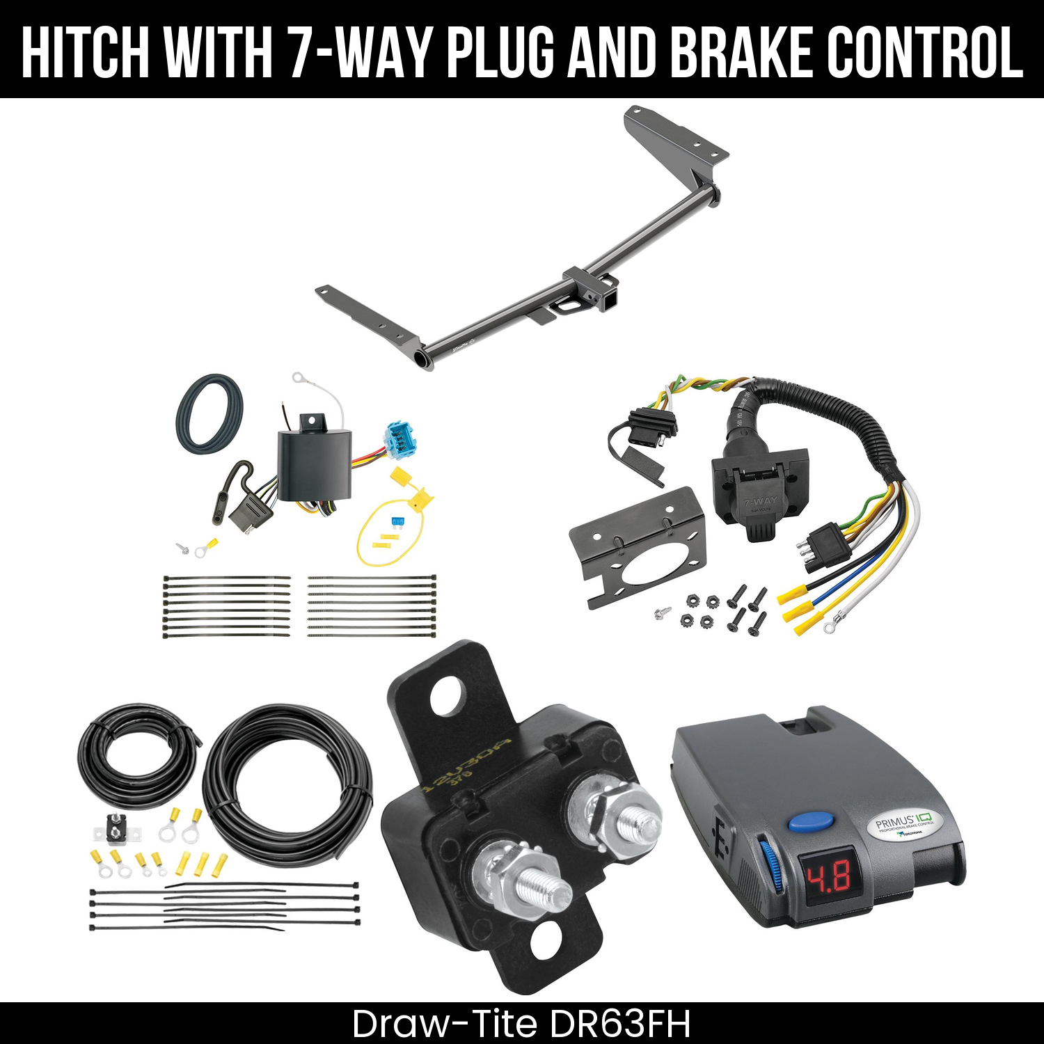 Trailer Hitch , 7-Way , Tekonsha Primus IQ Brake Control