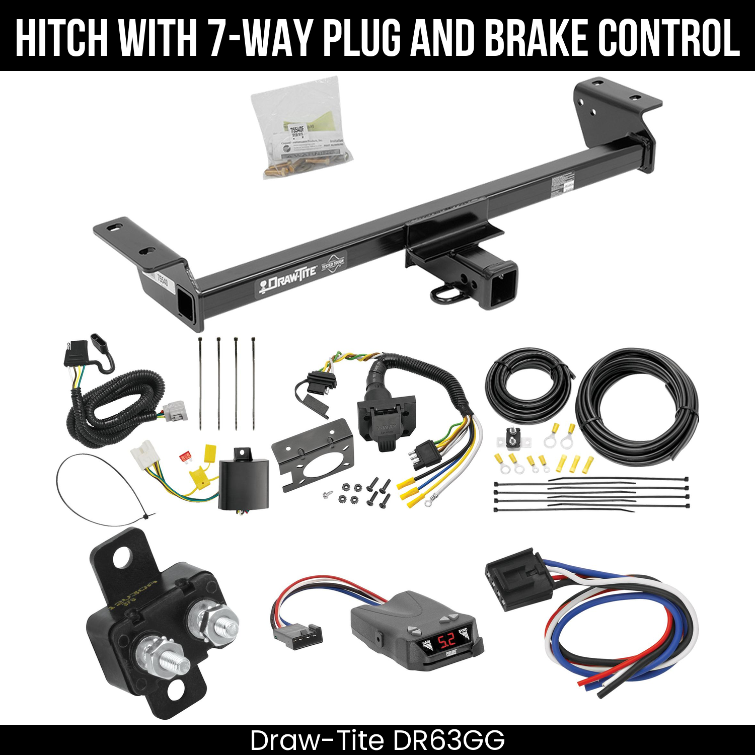 Trailer Hitch , 7-Way , Reese Brakeman IV Brake Control