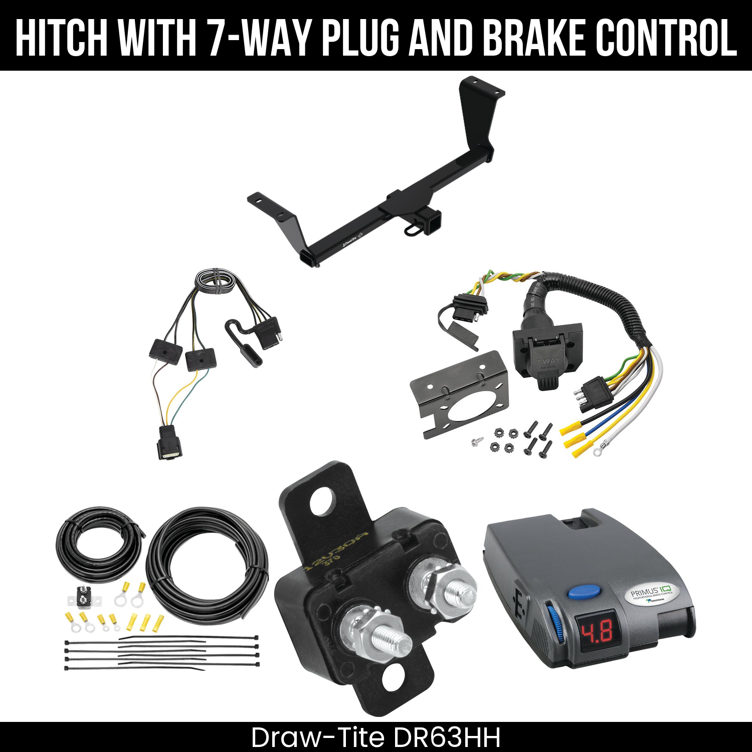 Trailer Hitch , 7-Way , Tekonsha Primus IQ Brake Control