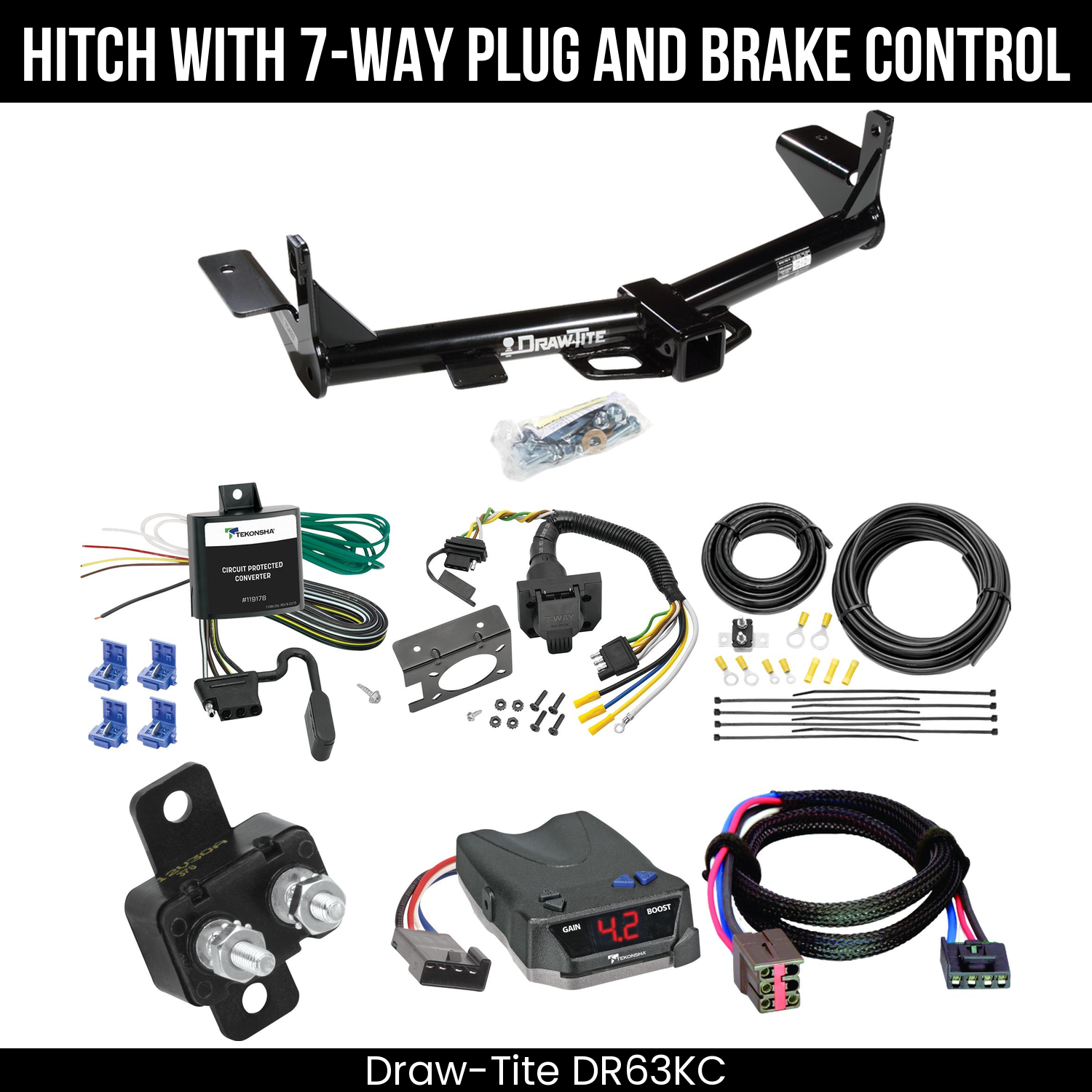Trailer Hitch , 7-Way , Tekonsha Brake EVN Control