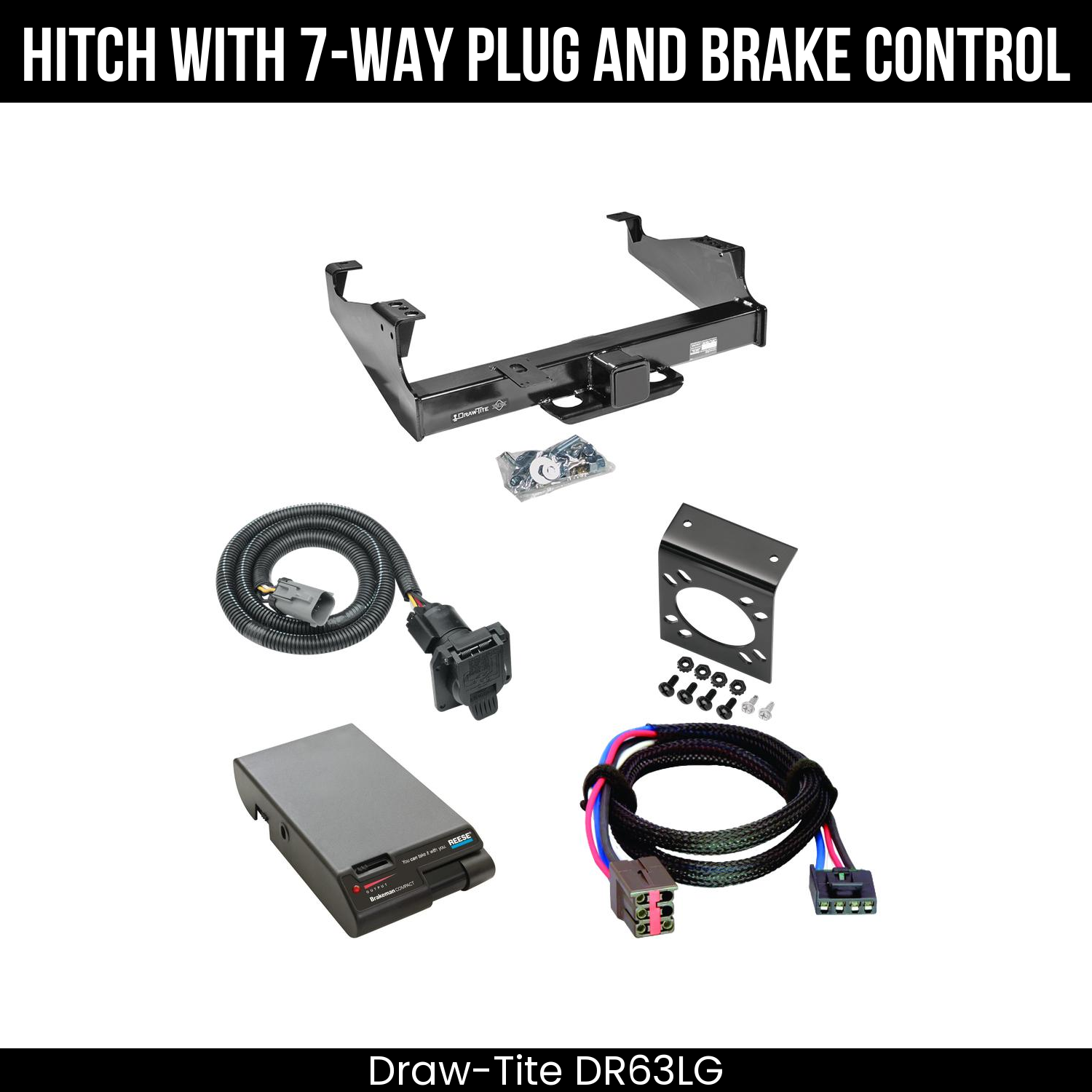 Trailer Hitch , 7-Way , Reese Brakeman Brake Control
