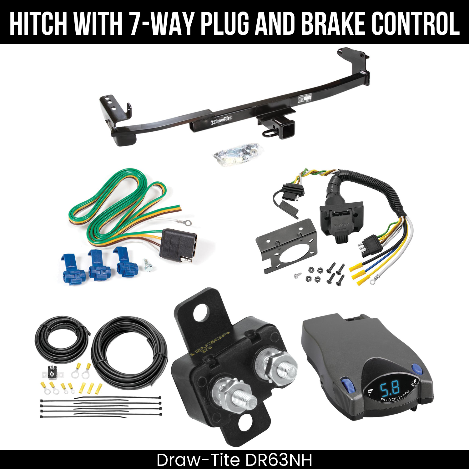 Trailer Hitch , 7-Way , Tekonsha Prodigy P2 Brake Control
