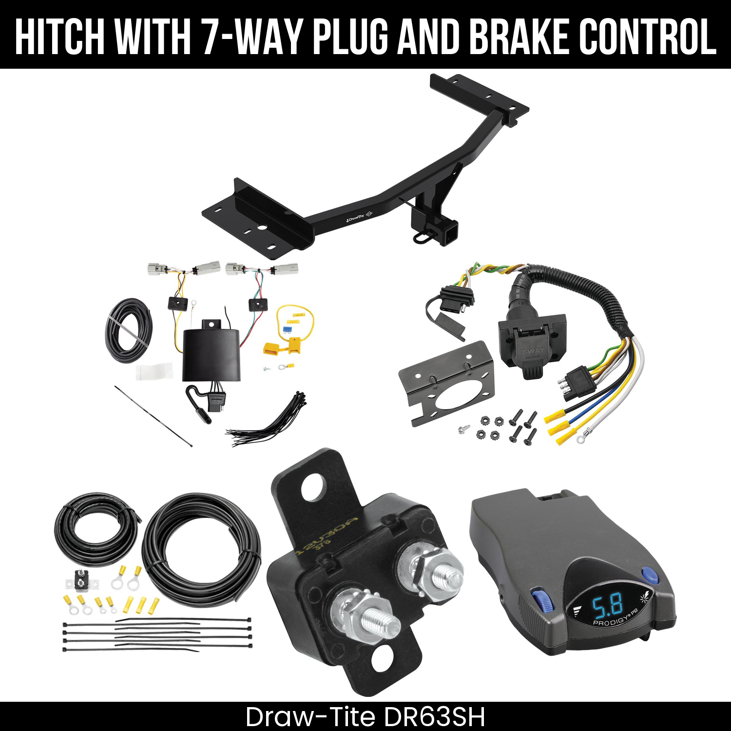 Trailer Hitch , 7-Way , Tekonsha Prodigy P2 Brake Control